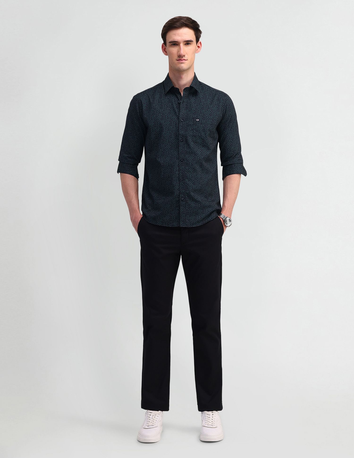 Arrow Sport Slim Fit Printed Shirt