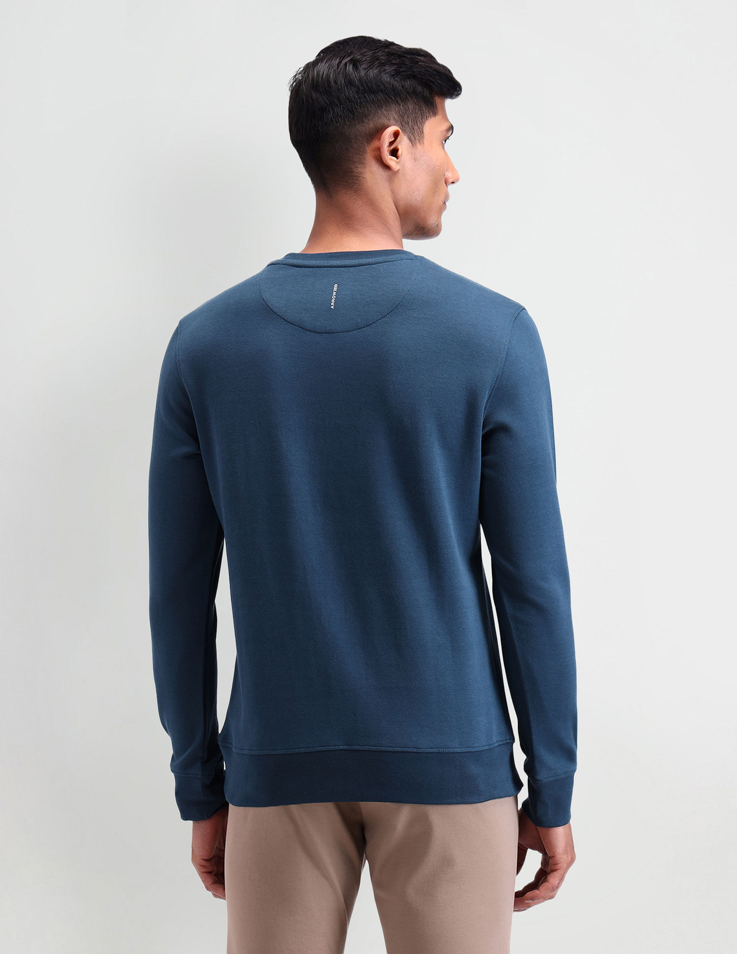 Arrow Newyork Crew Neck Typographic Sweatshirt