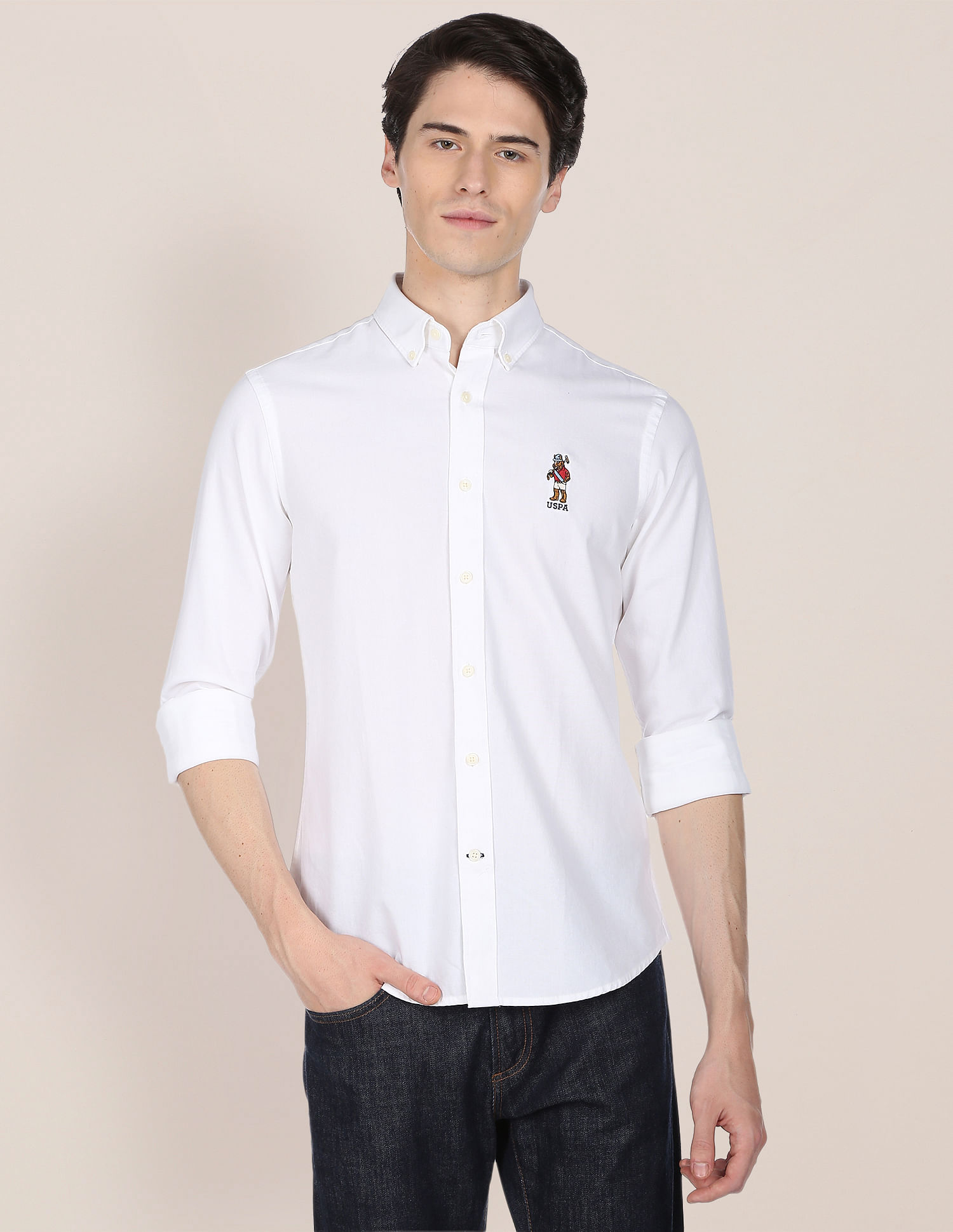 U.S. Polo Assn. Pure Cotton Oxford Casual Shirt