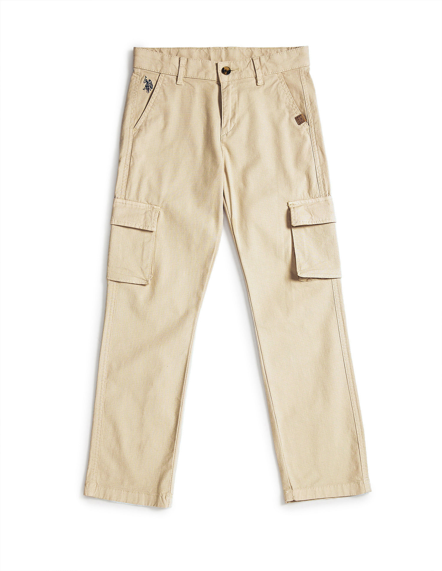U.S. Polo Assn. Kids Boys Ribstop Cargo Trousers