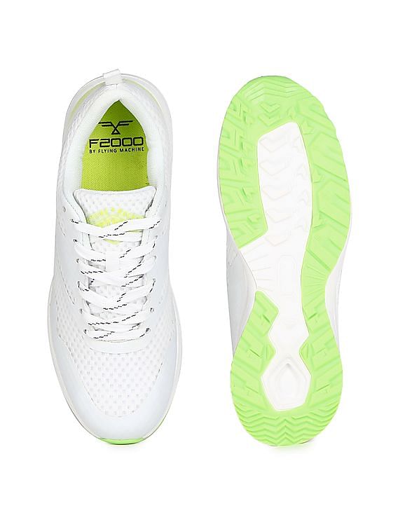 Flying Machine Lace Up Contrast Outsole Welsh Sneakers