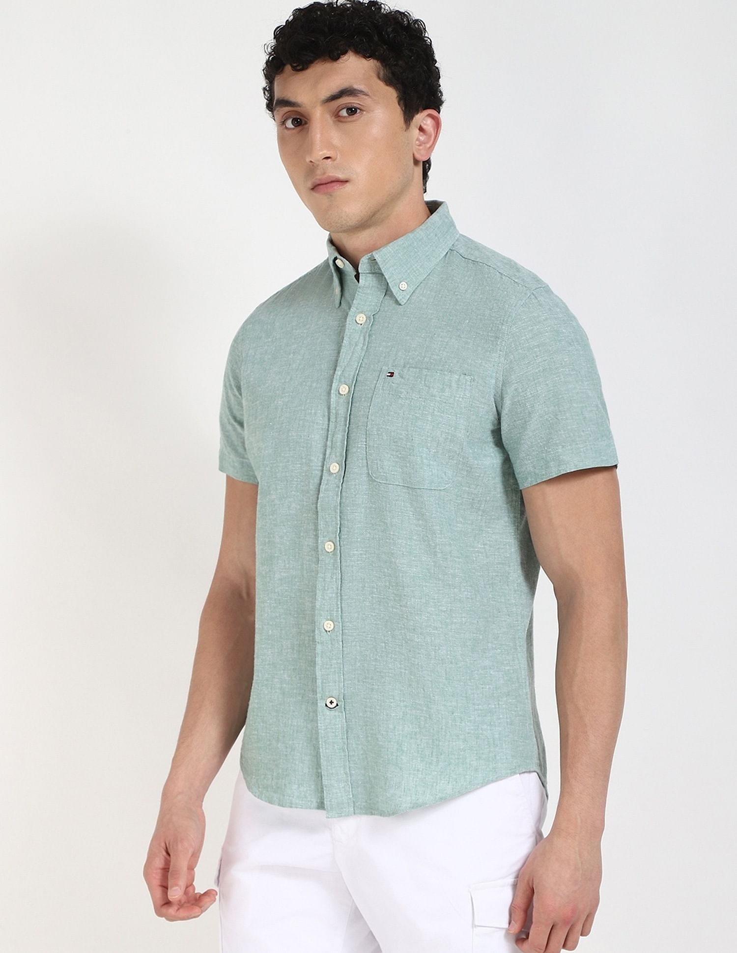 Tommy Hilfiger Printed Regular-Fit Cotton Shirt