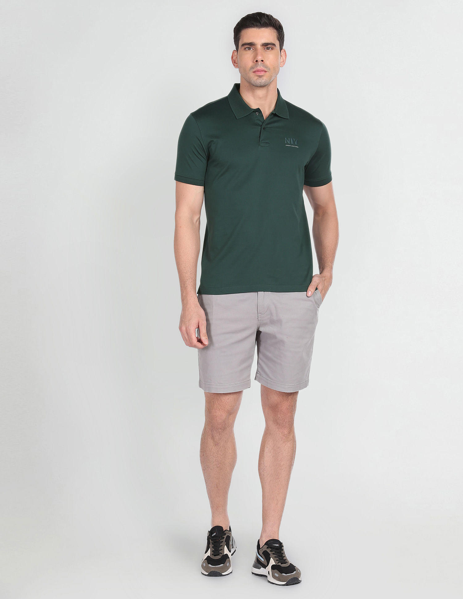 Arrow Newyork Pure Cotton Solid Polo Shirt