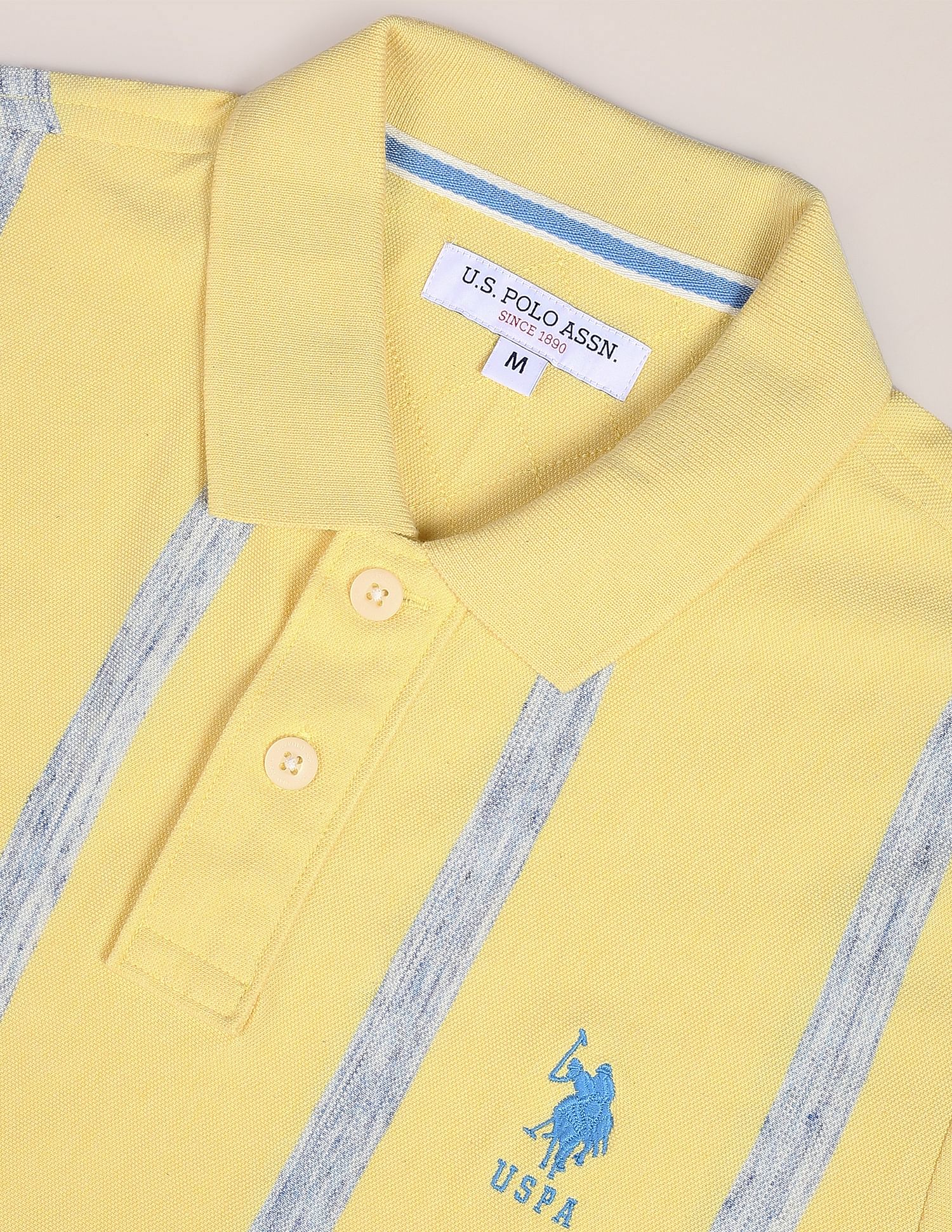 U.S. Polo Assn. Vertical Stripe Birdseye Polo Shirt