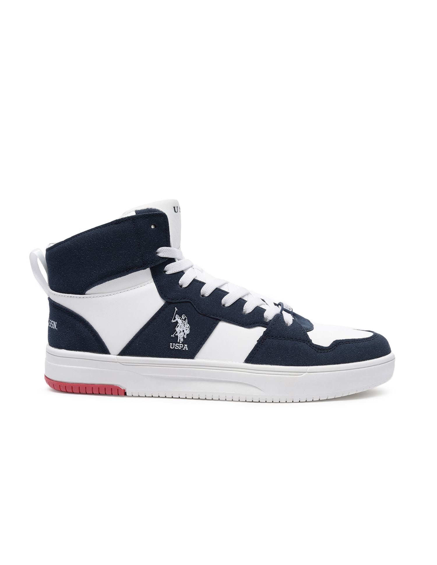 U.S. Polo Assn. Men High Top Colour Block Thomas Sneakers