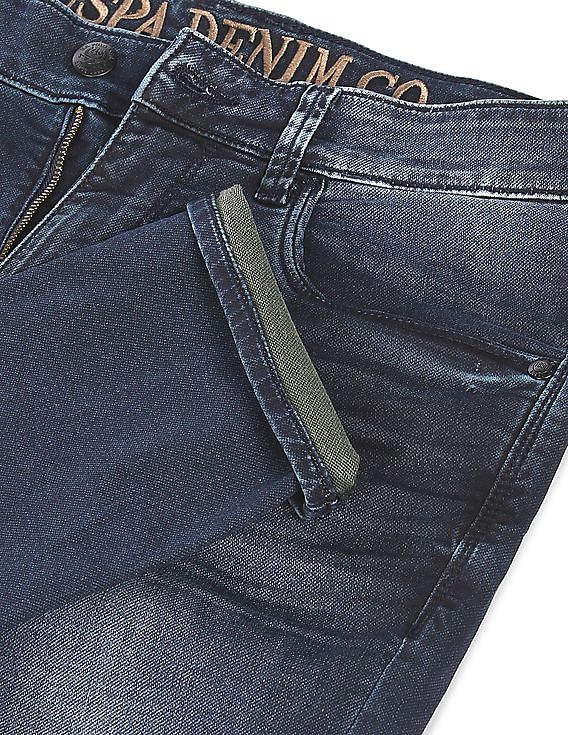 U.S. Polo Assn. Denim Co. Henry Cropped Fit Blue Jeans