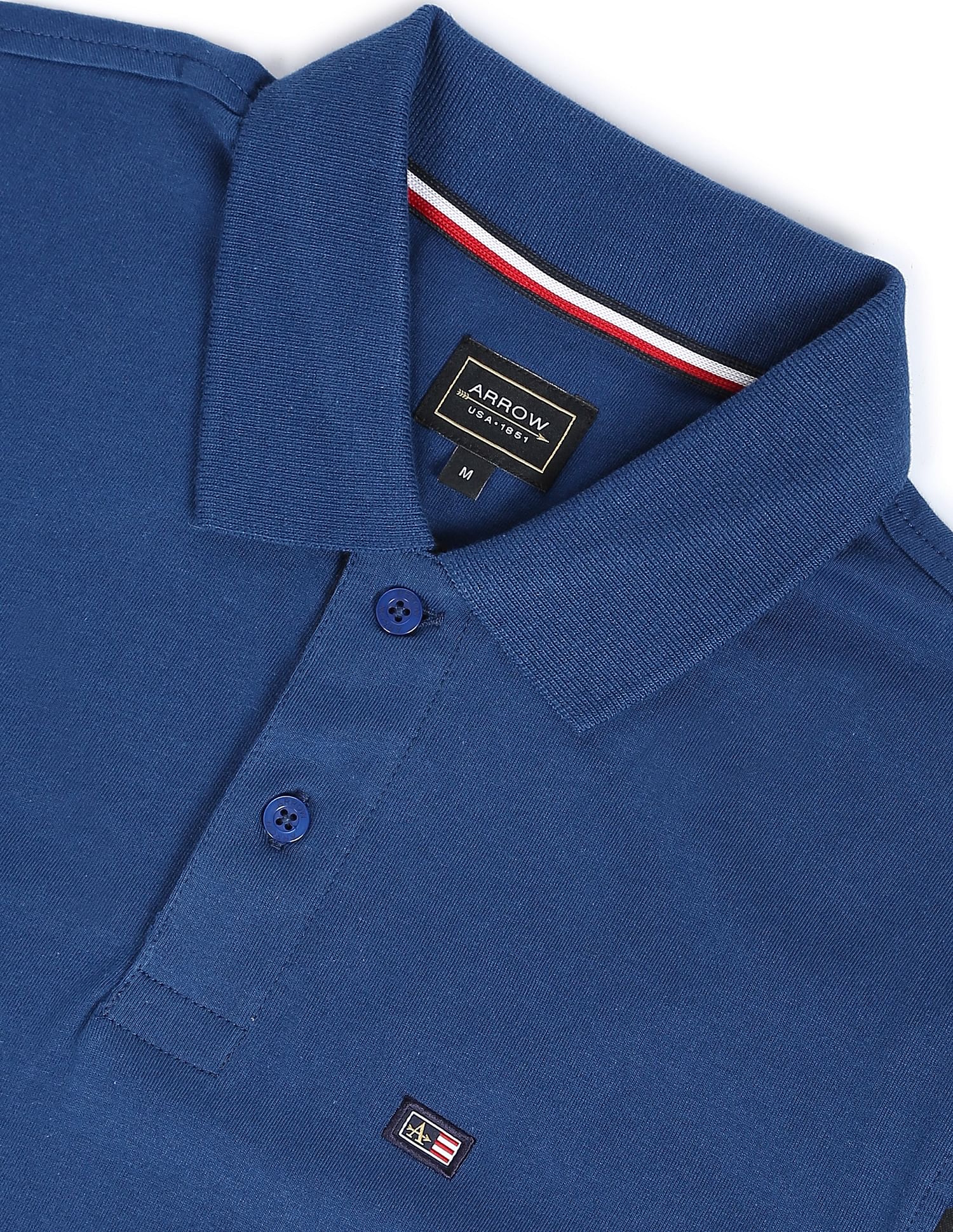 Arrow Sports Solid Compact Cotton Polo Shirt