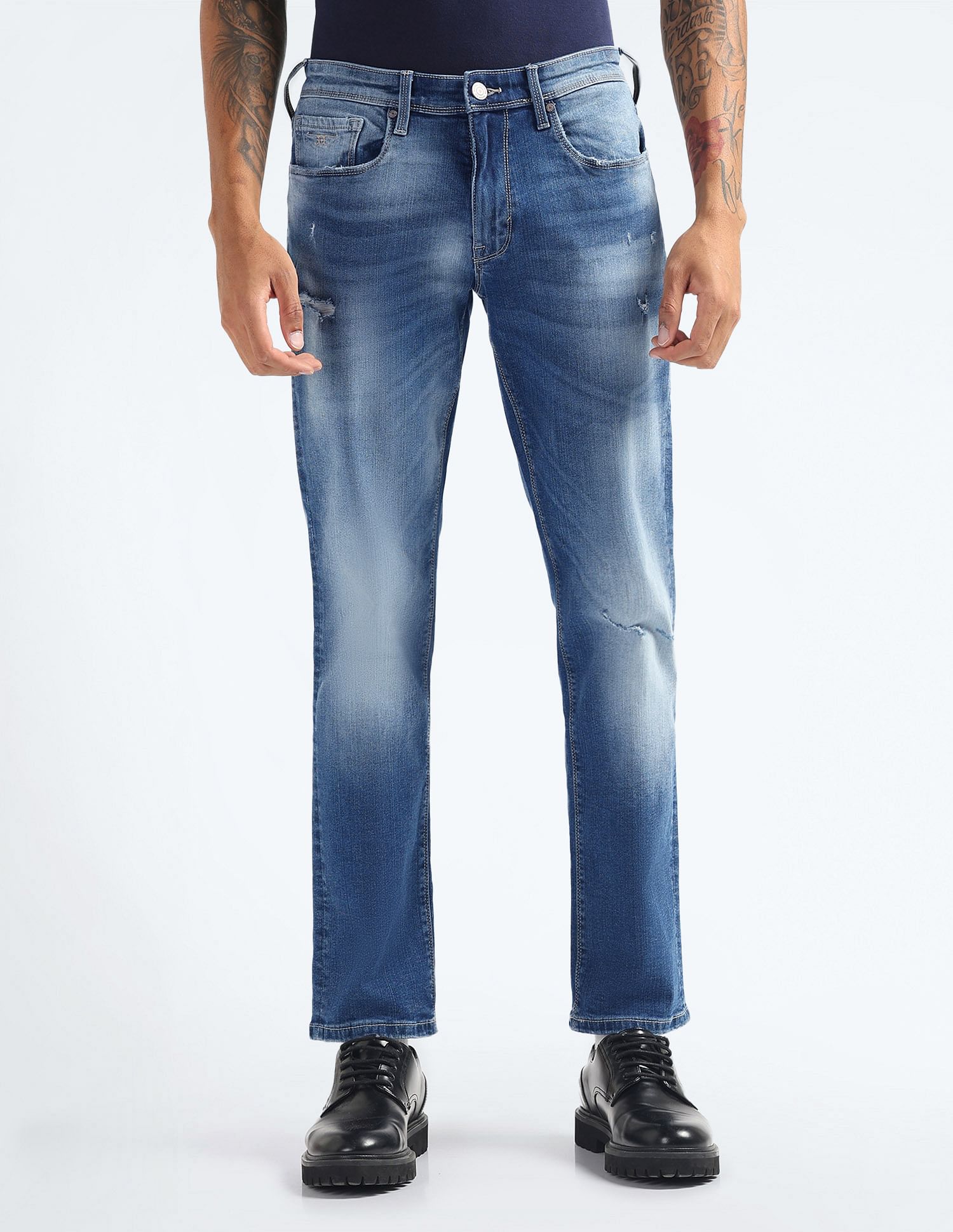 Flying Machine Freddie Slim Straight Whiskered Jeans