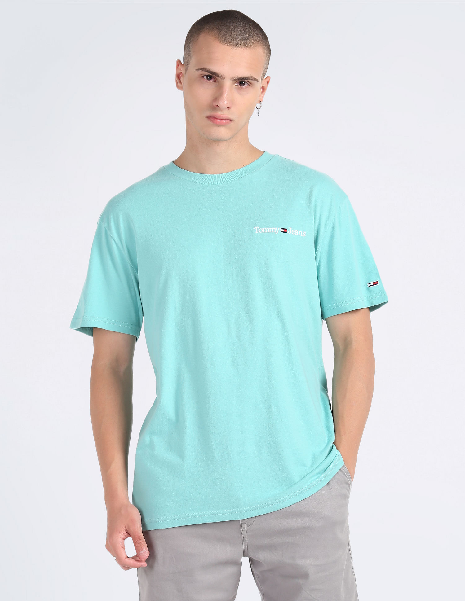 Tommy Hilfiger Transitional Cotton Linear Logo T-Shirt