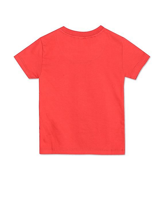 U.S. Polo Assn. Kids Boys Crew Neck Brand Print T-Shirt