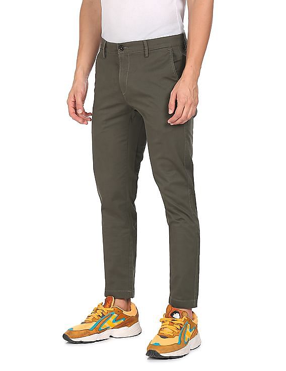 U.S. Polo Assn. Austin Tapered Fit Solid Trousers