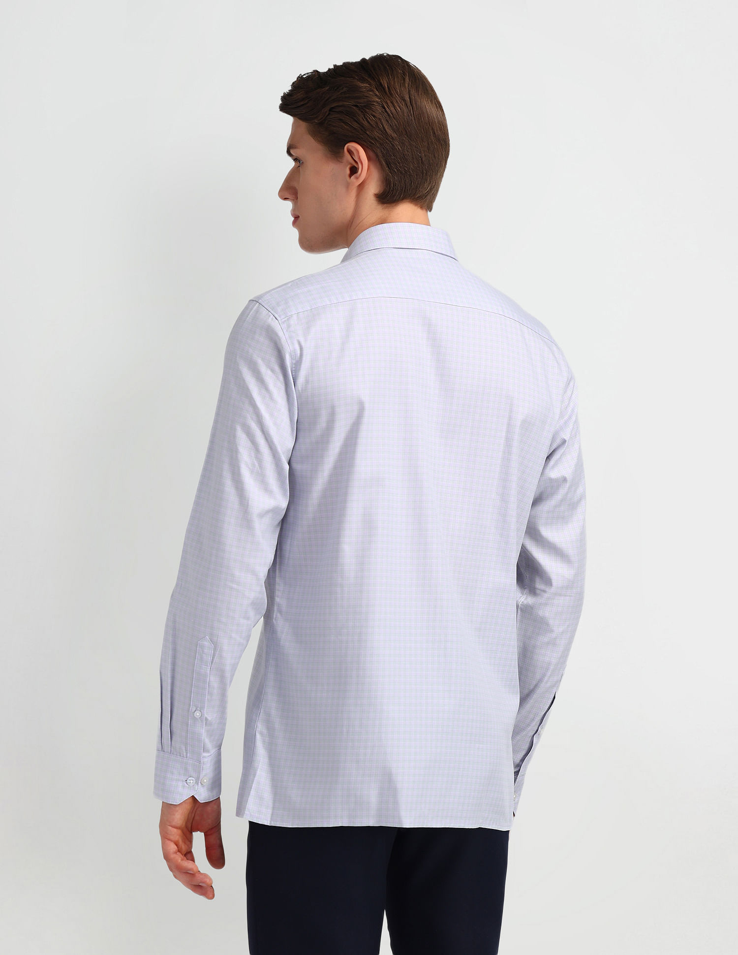 Arrow Liberty Classic Fit Micro Checked Shirt