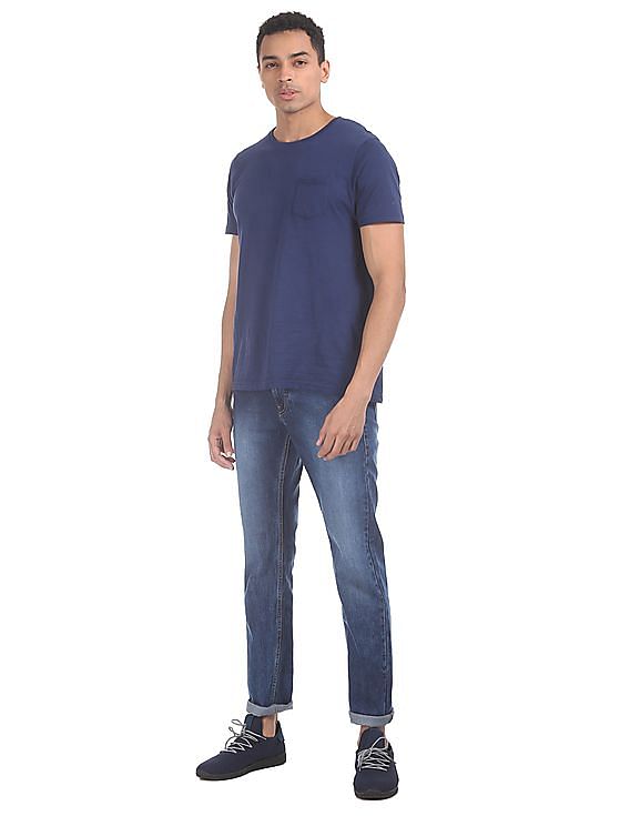 Flying Machine Jackson Skinny Fit Washed Cotton Stretch Jeans