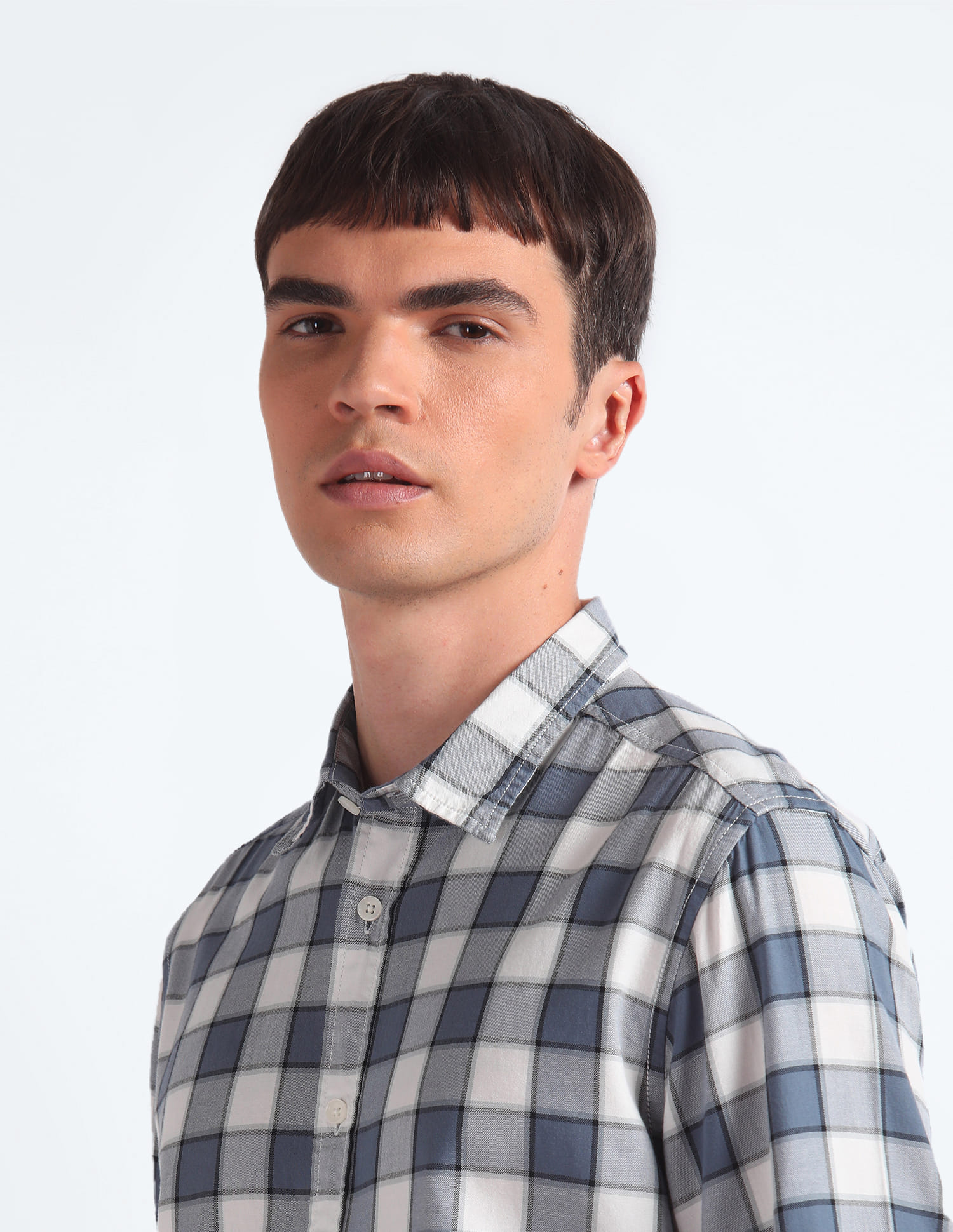 Buy Flying Machine Buffalo Check Slim Fit Shirt - NNNOW.com