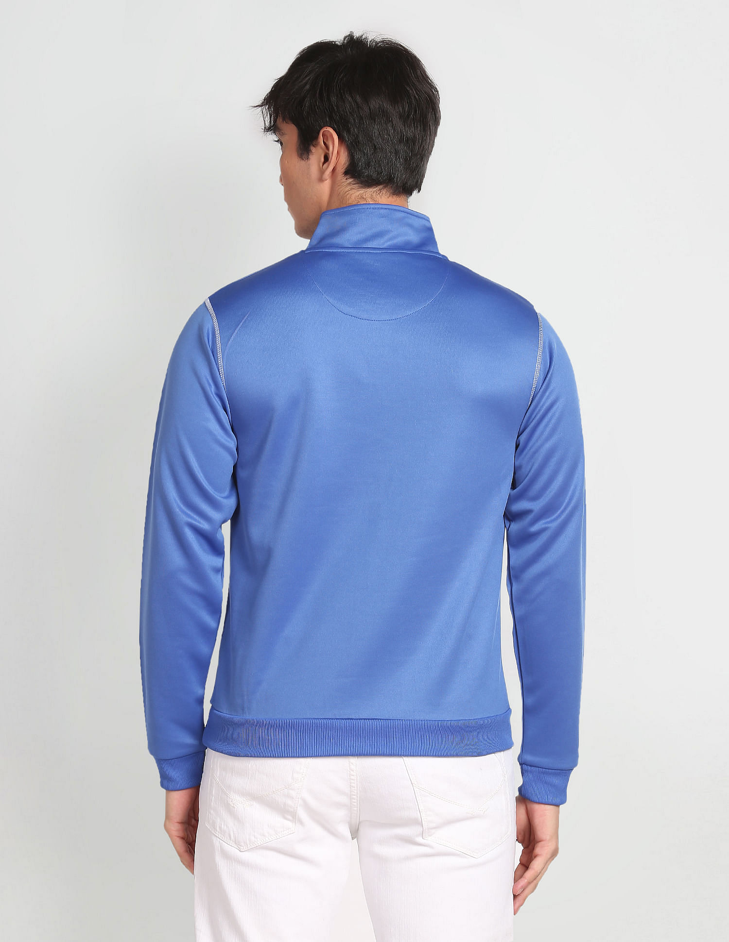 Flying Machine High Neck Polyester Sweatshirt