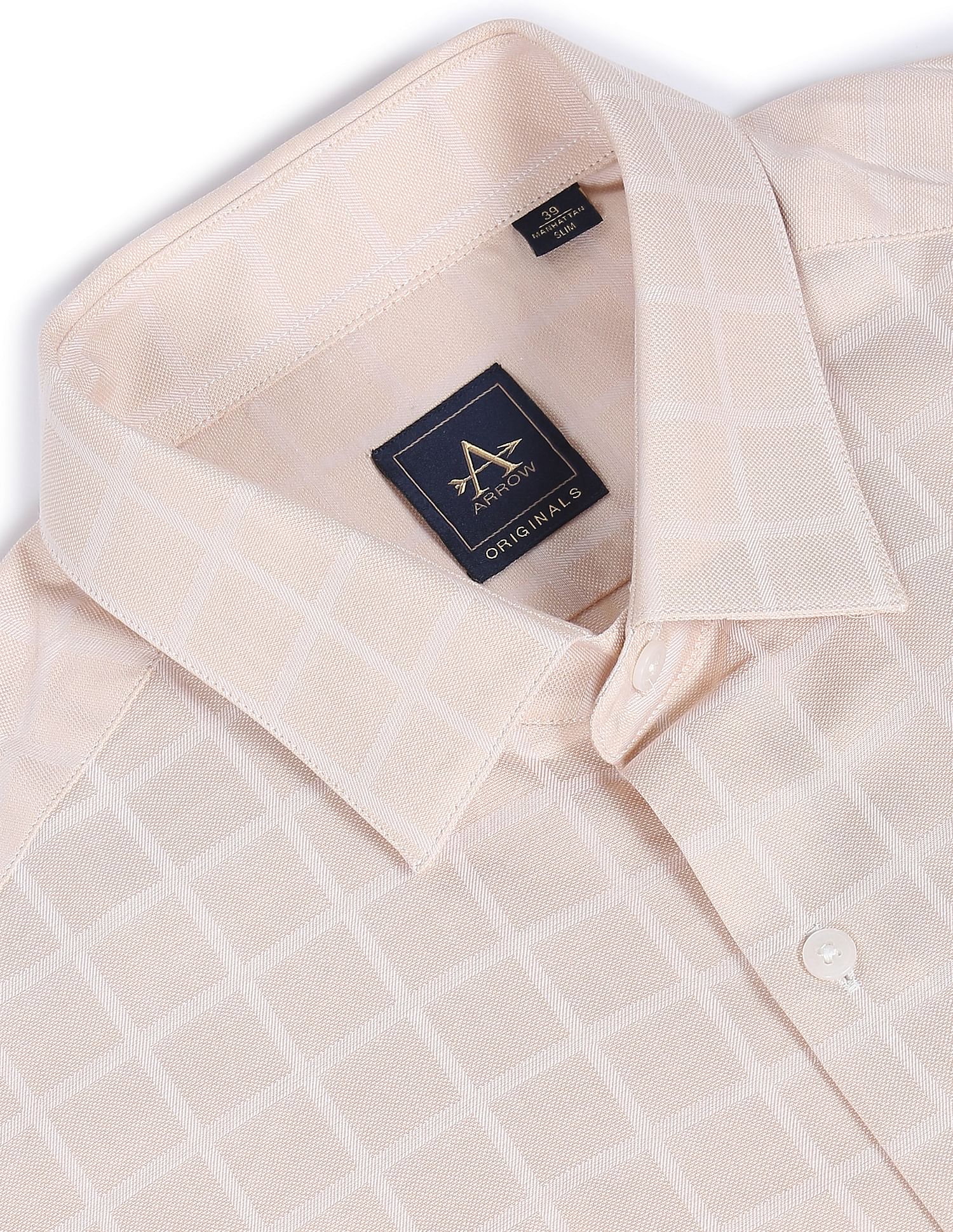 Arrow Windowpane Check Cotton Shirt