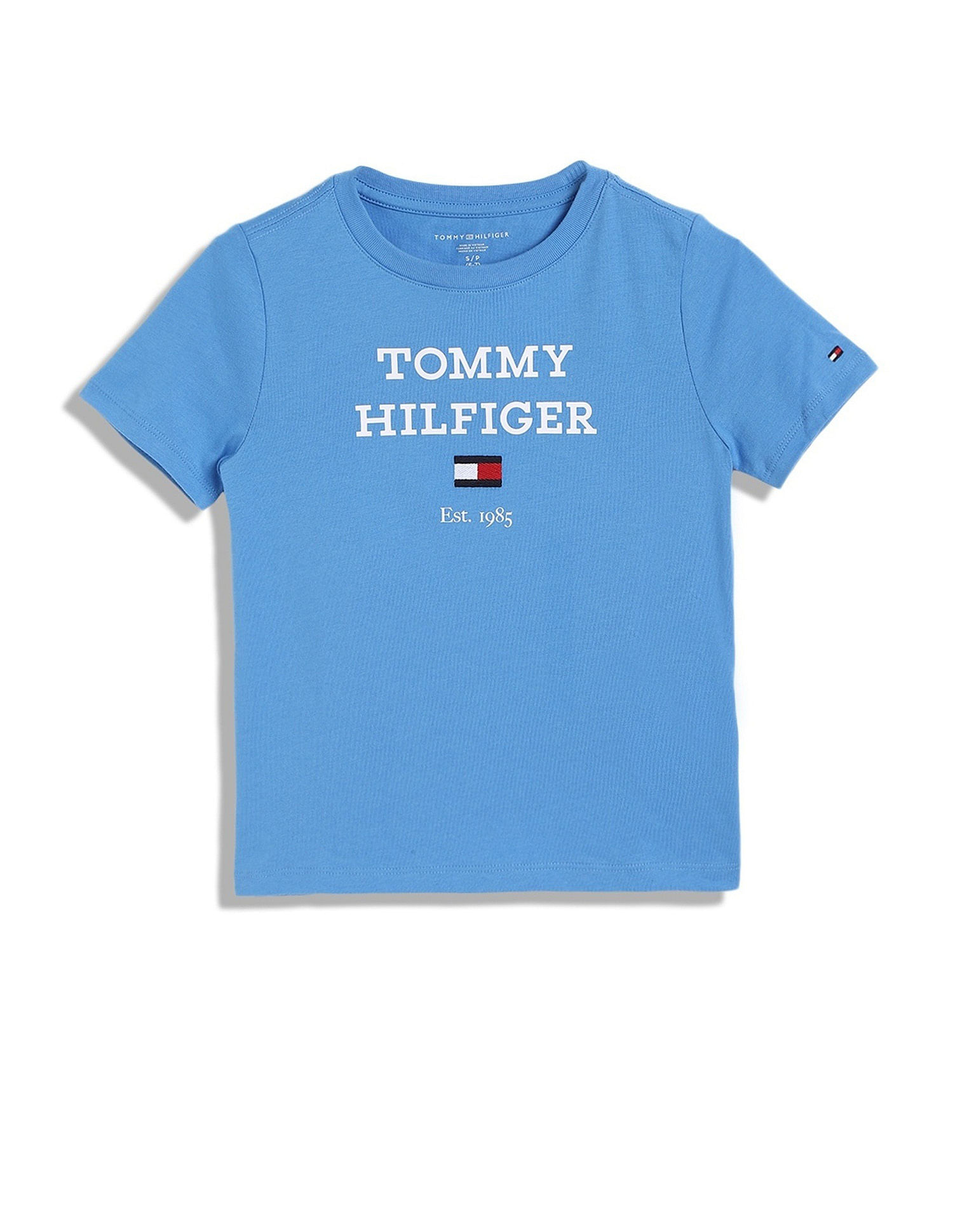 Tommy Hilfiger Boys Blue Logo T-Shirt