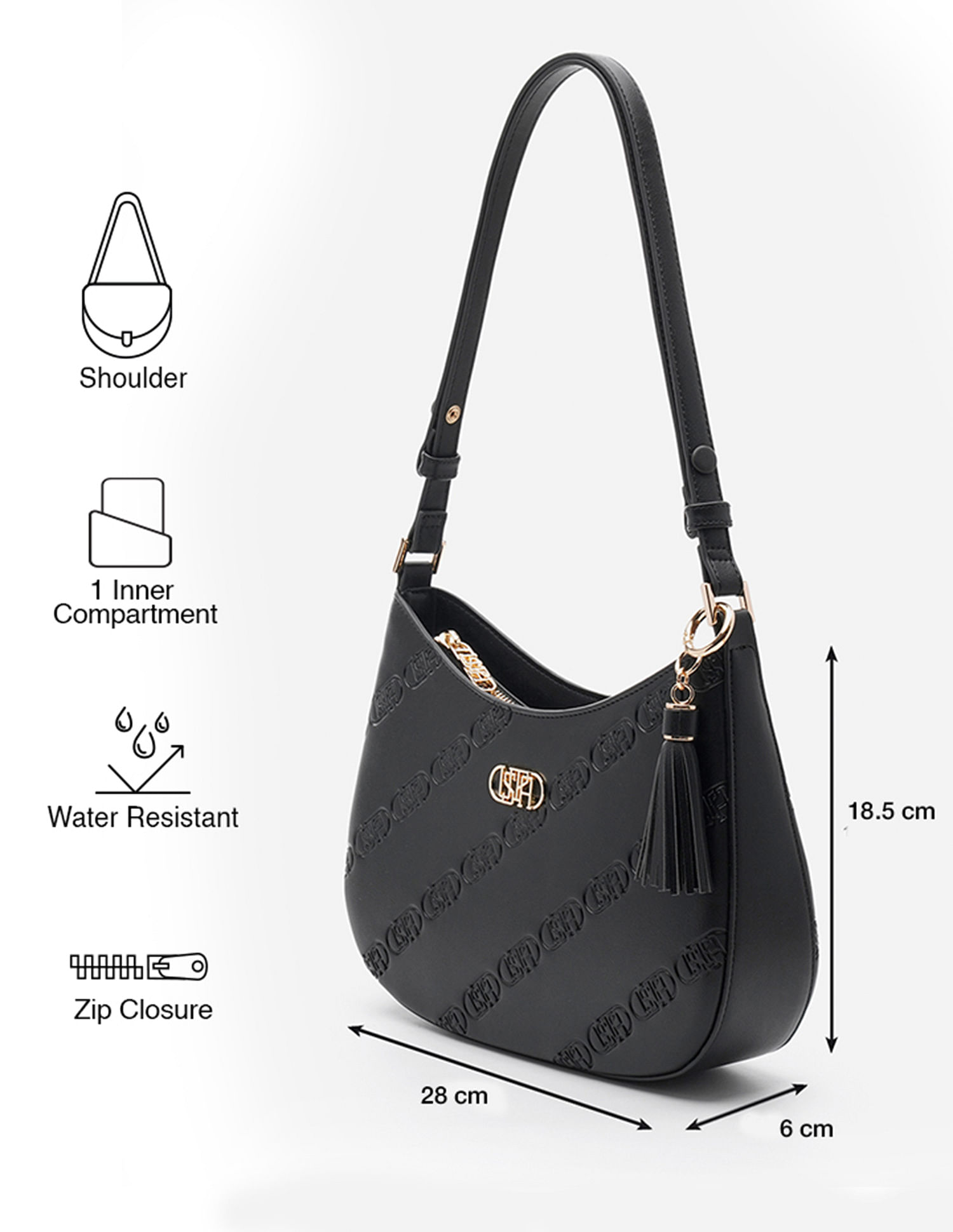 U.S. Polo Assn. Meagan Monogram Shoulder Bag
