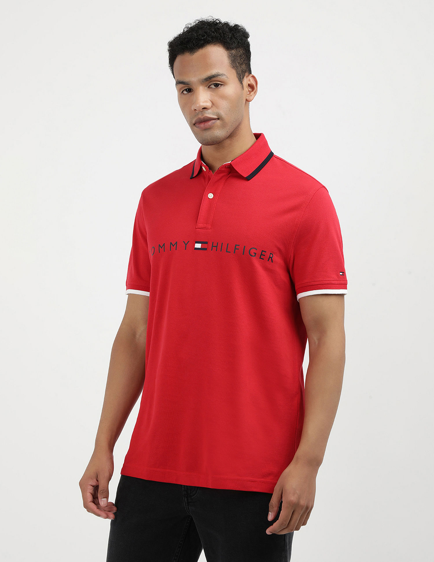Tommy Hilfiger Custom Fit Cotton Polo Shirt