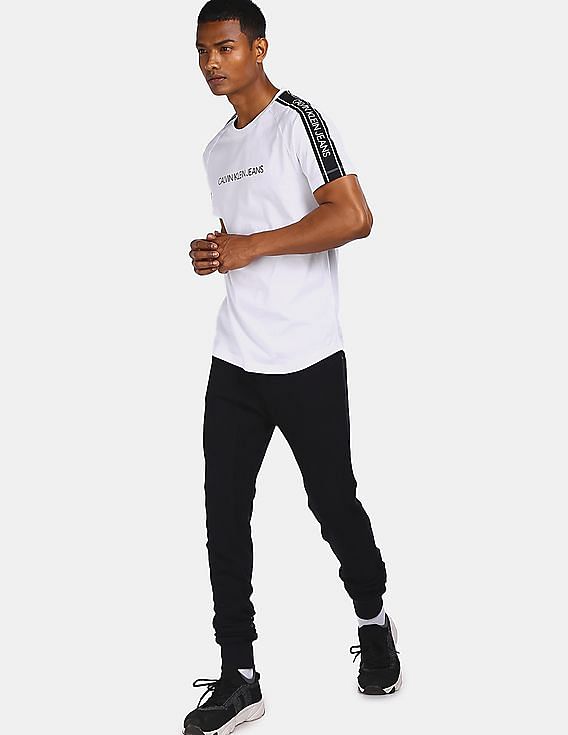 Tシャツ・カットソー COVERNAT (W)COOPER LOGO SLIM FIT LONG SLEEVE 4FK1627 T-shirt with frontal logo printed