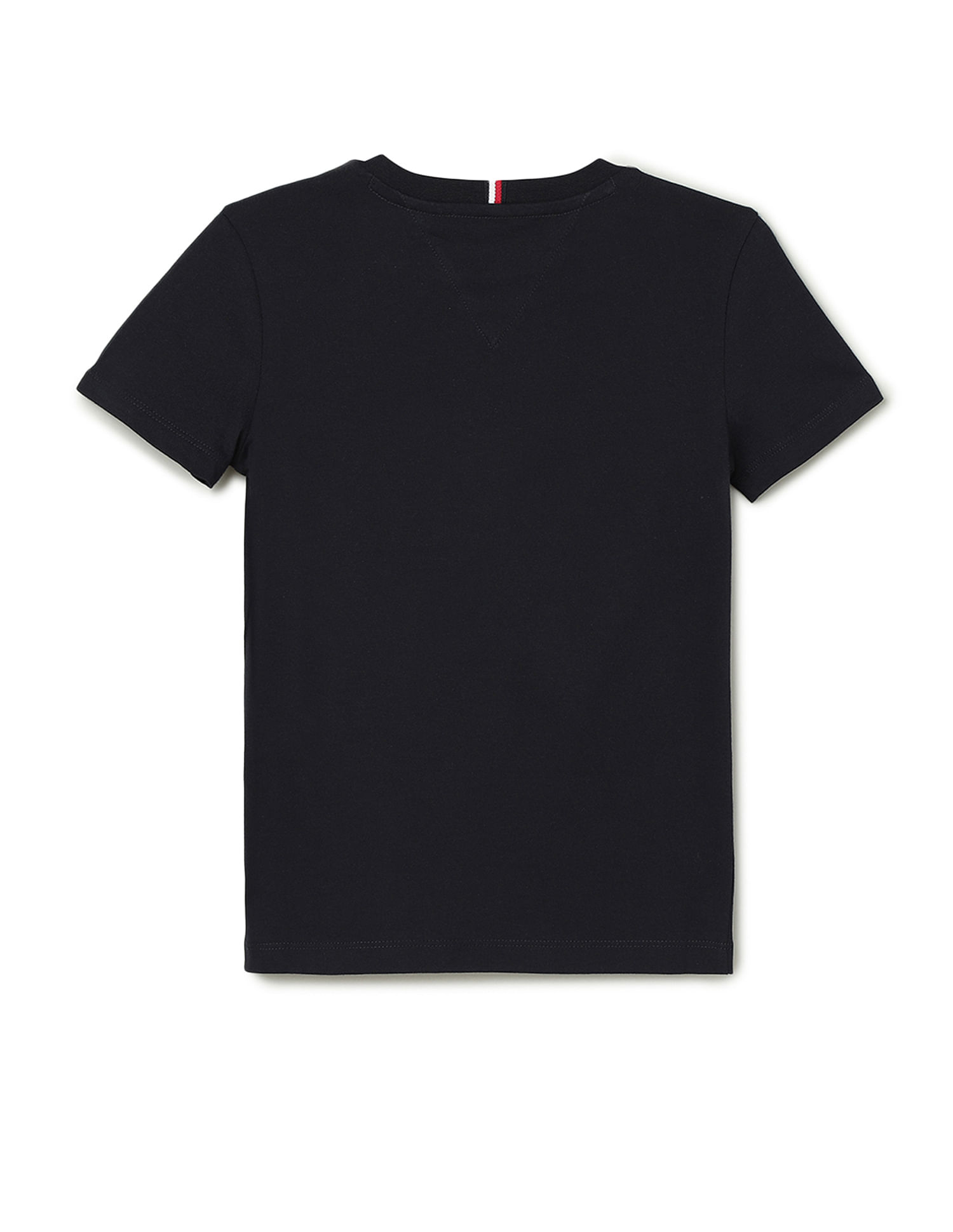Tommy Hilfiger Kids Boys Flag Embroidered Regular T-Shirt