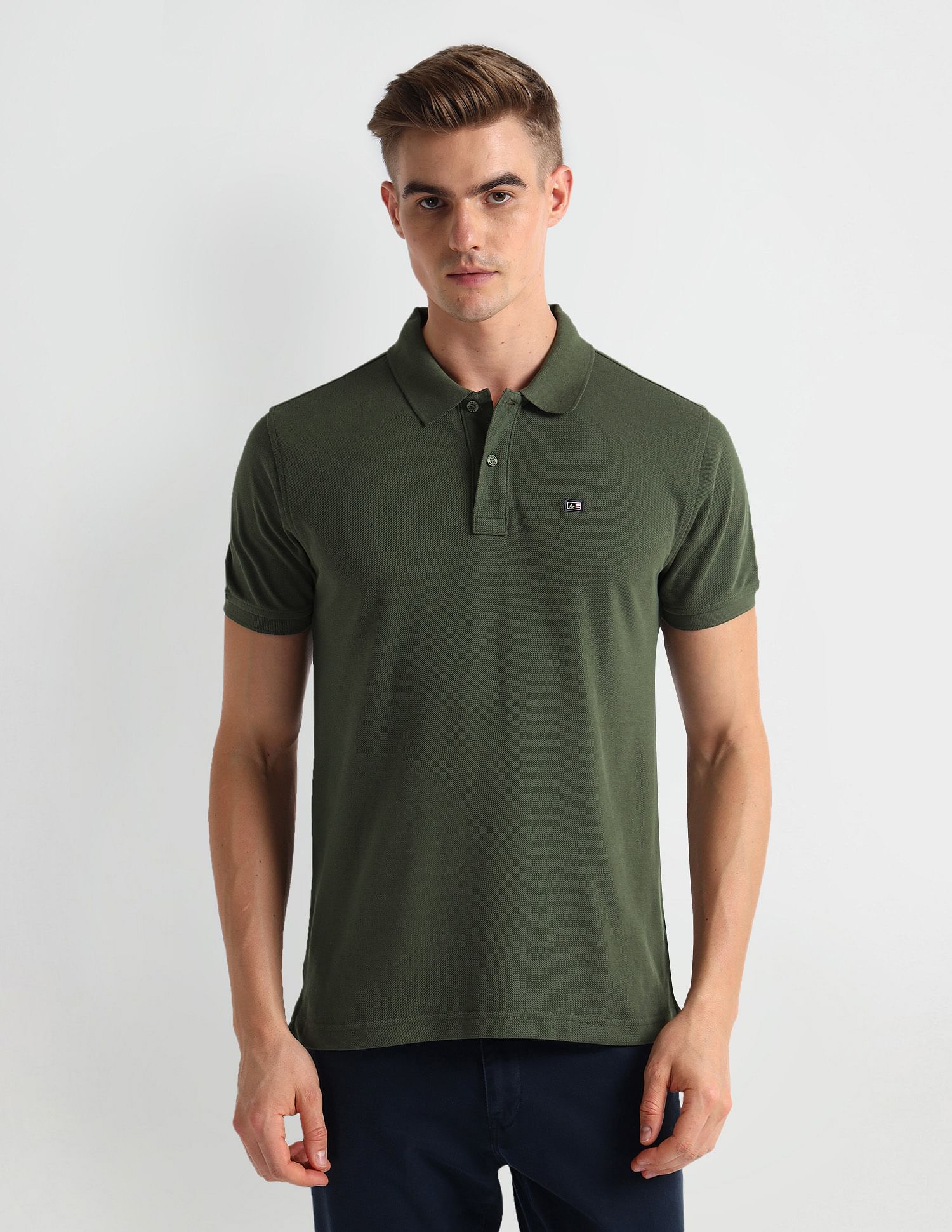 Arrow Sports Short Sleeve Solid Polo Shirt