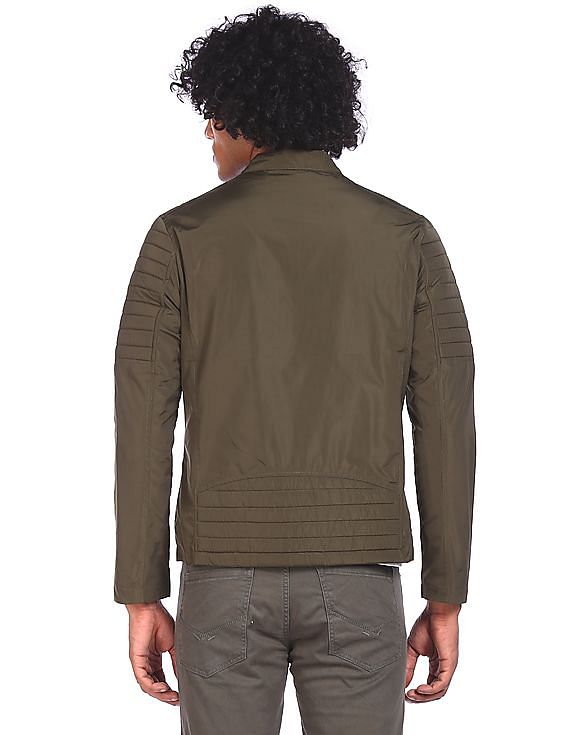 U.S. Polo Assn. Mandarin Collar Solid Jacket