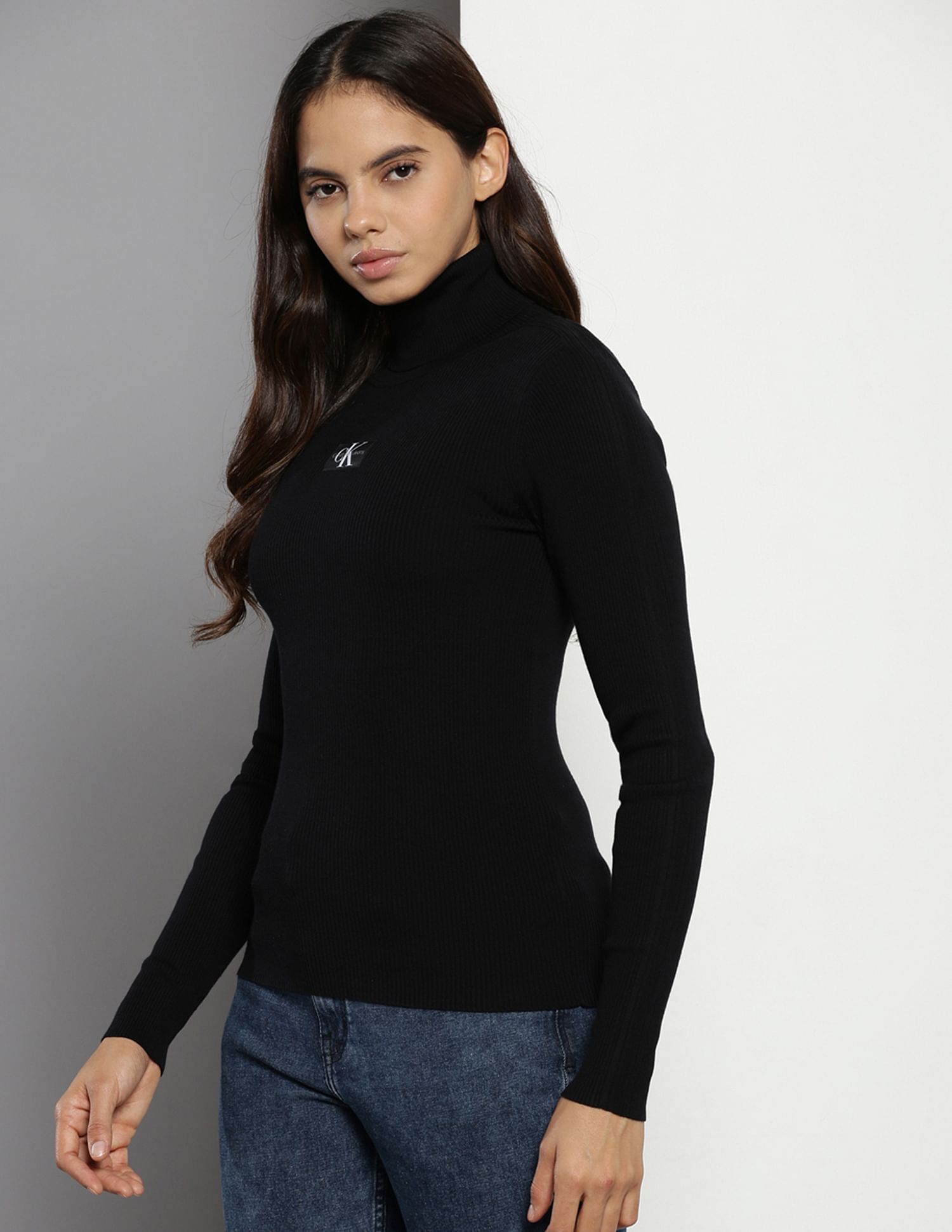 Buy Calvin Klein Turtle Neck Solid Sweater NNNOW