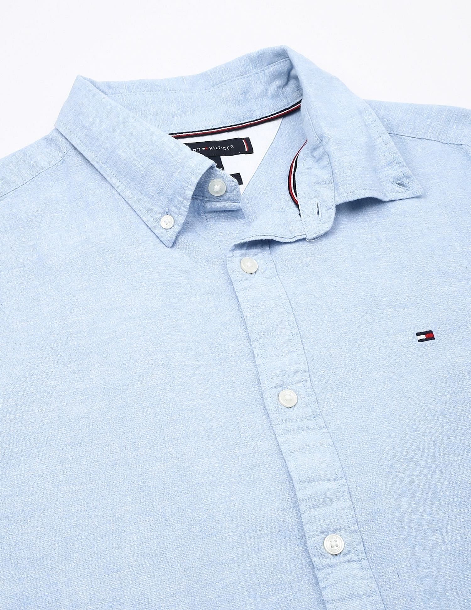 Tommy Hilfiger Solid Regular-Fit Linen Shirt