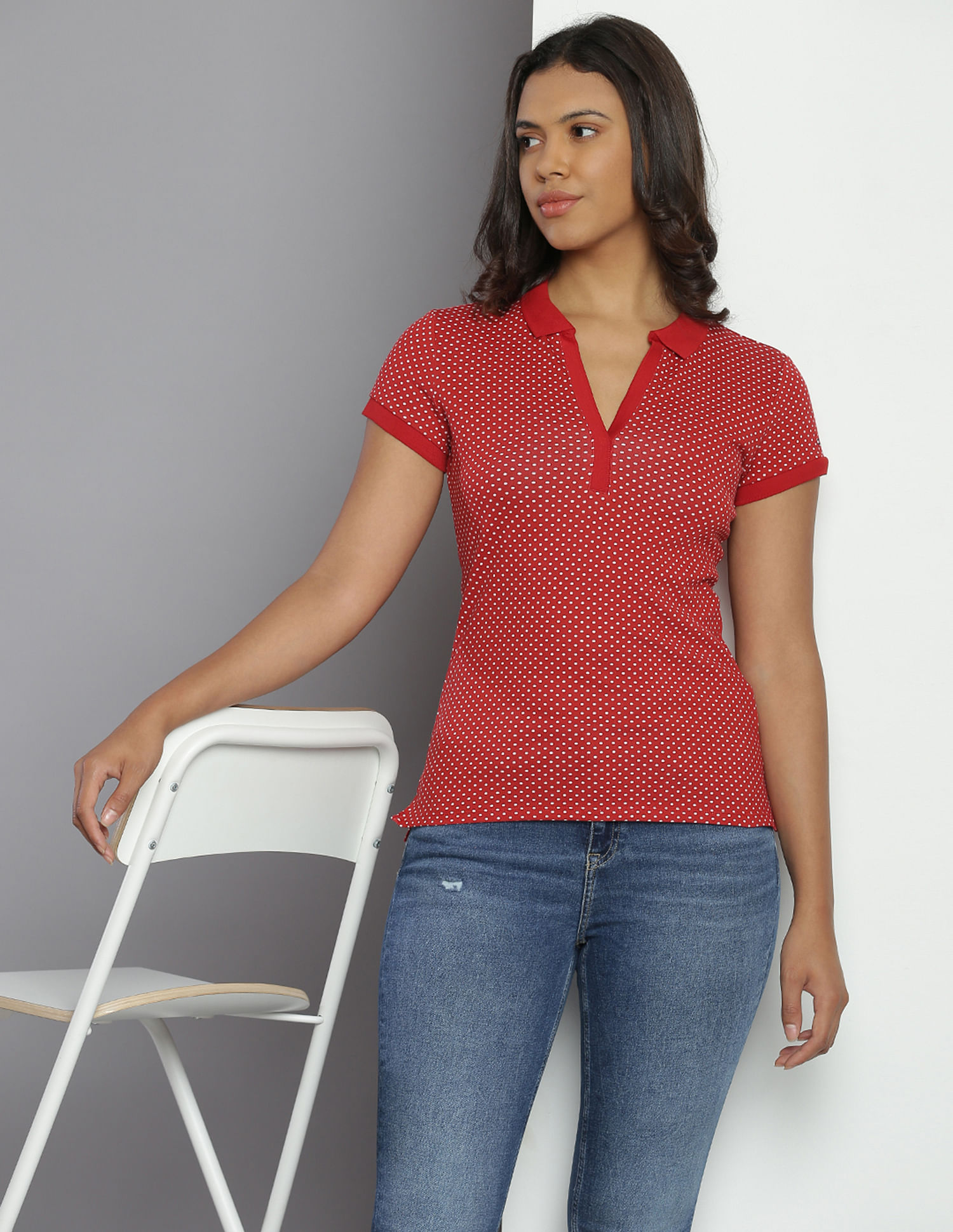 Tommy Hilfiger Slim Fit Zumba Polka Polo Shirt