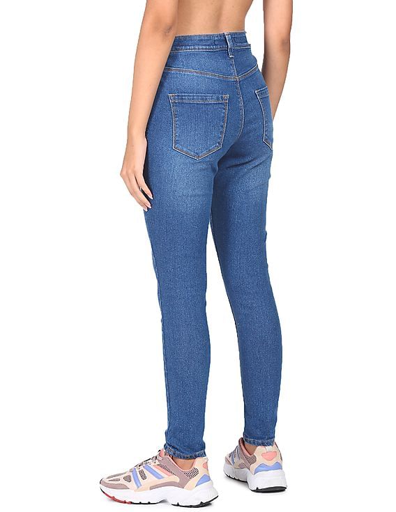 Flying Machine Women High Rise Twiggy Super Skinny Fit Jeans