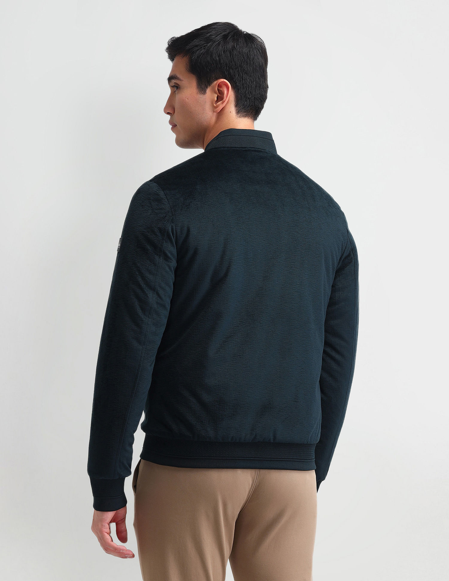 Arrow Sport Stand Neck Bomber Jacket