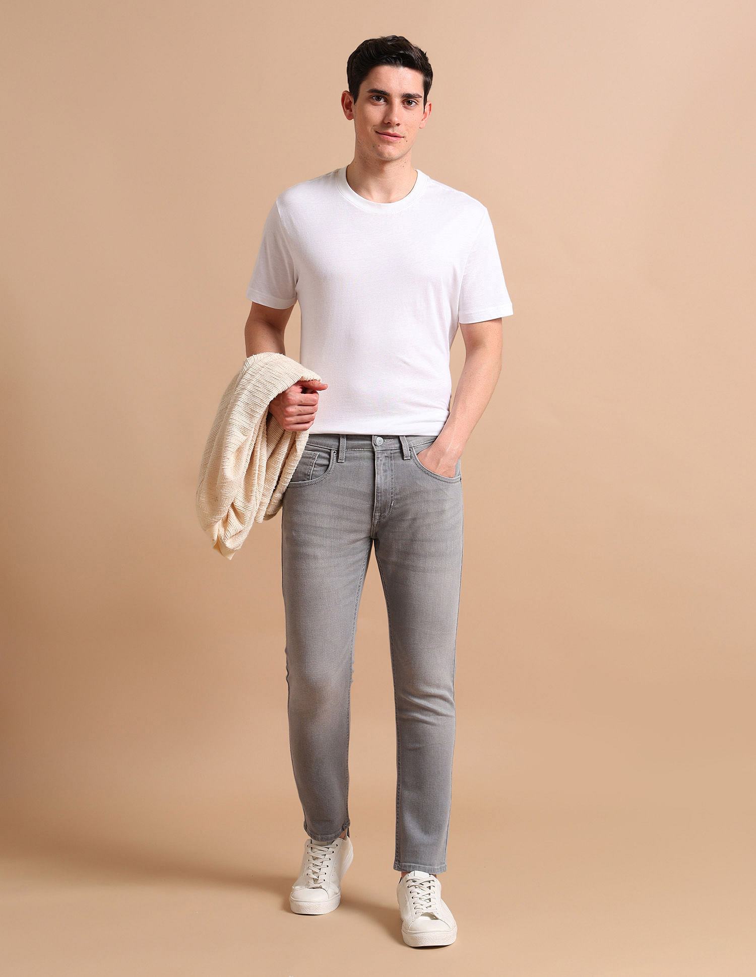 U.S. Polo Assn. Denim Co. Henry Cropped Fit Grey Jeans