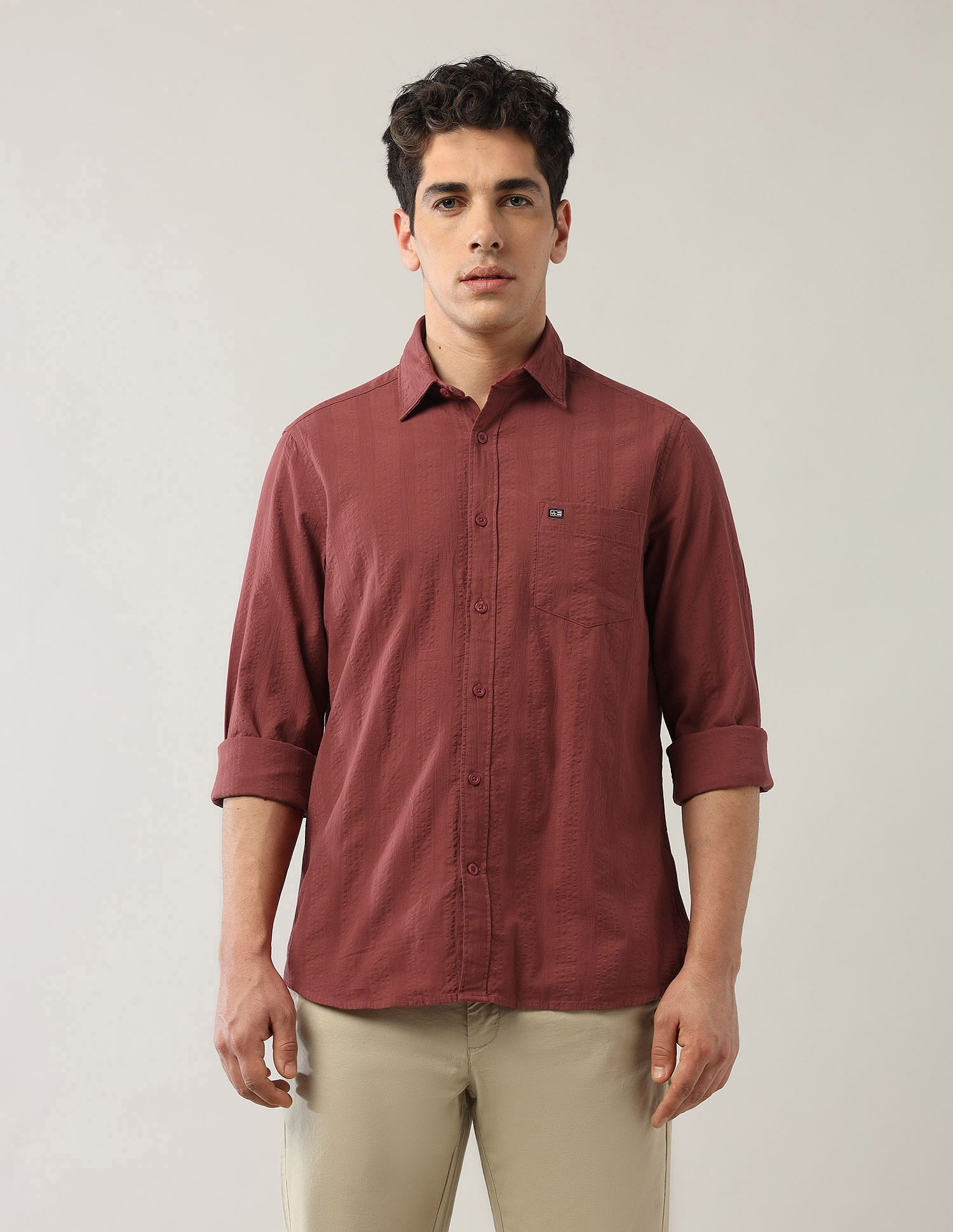 Arrow Sport Textured Regular Fit Shirt