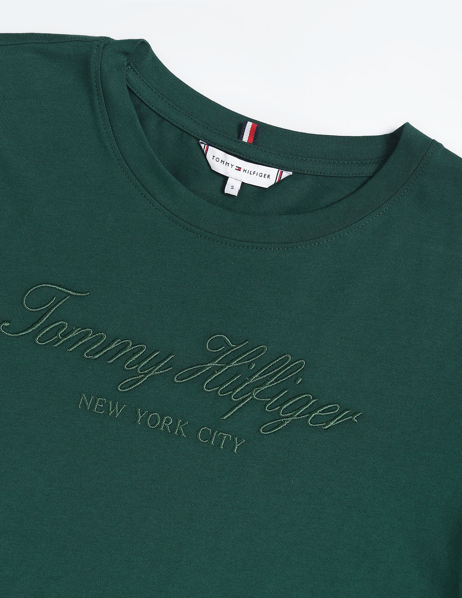 Tommy Hilfiger High Shine Embroidered T-Shirt