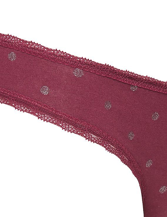 Aeropostale Glitter Polka Dot Panties