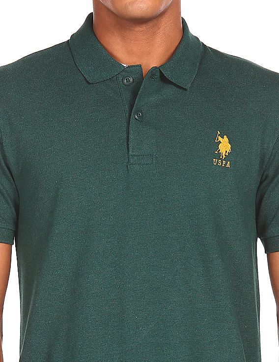 U.S. Polo Assn. Cotton Solid Polo Shirt