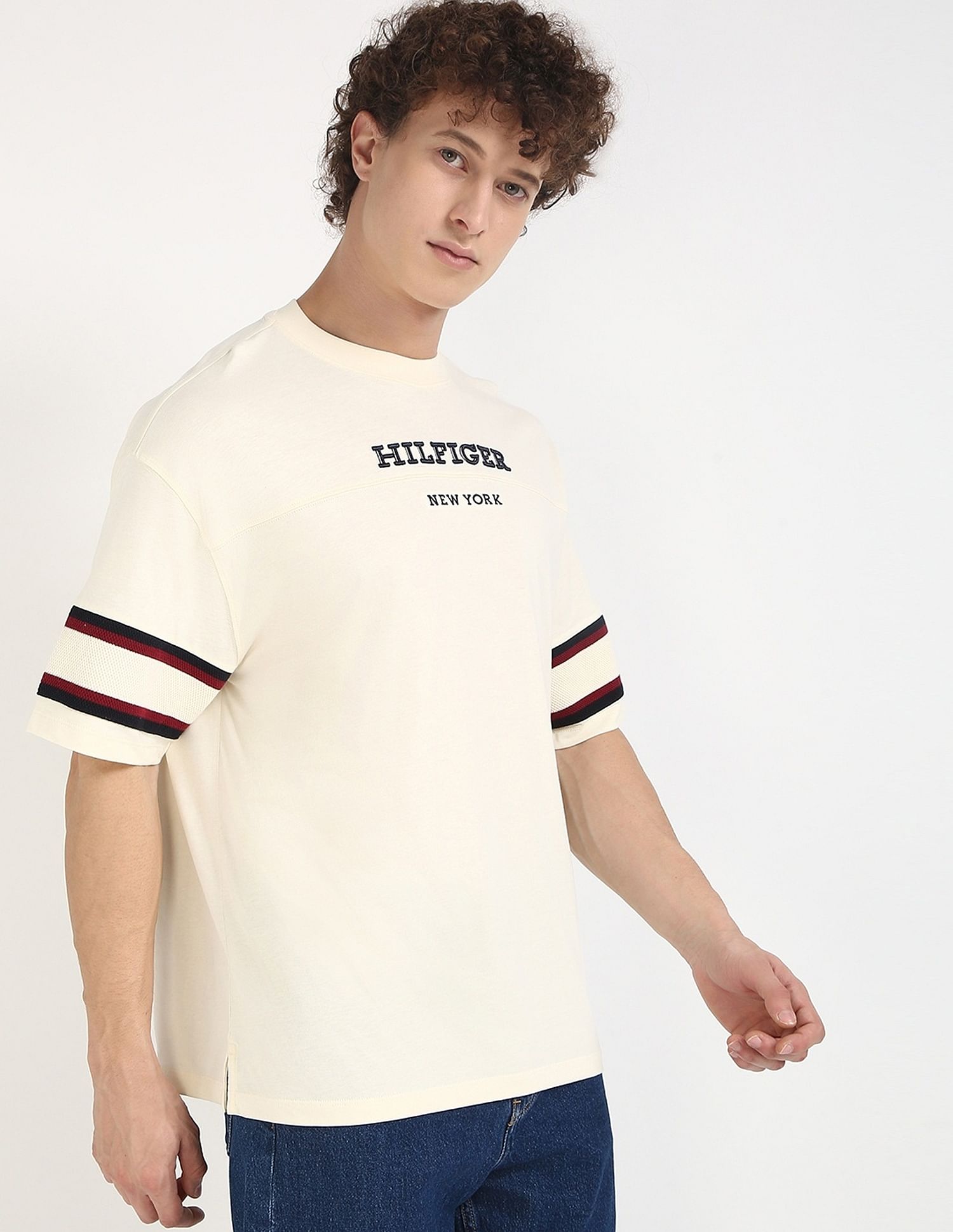 Tommy Hilfiger Embroidered Logo Regular-Fit Cotton T-Shirt