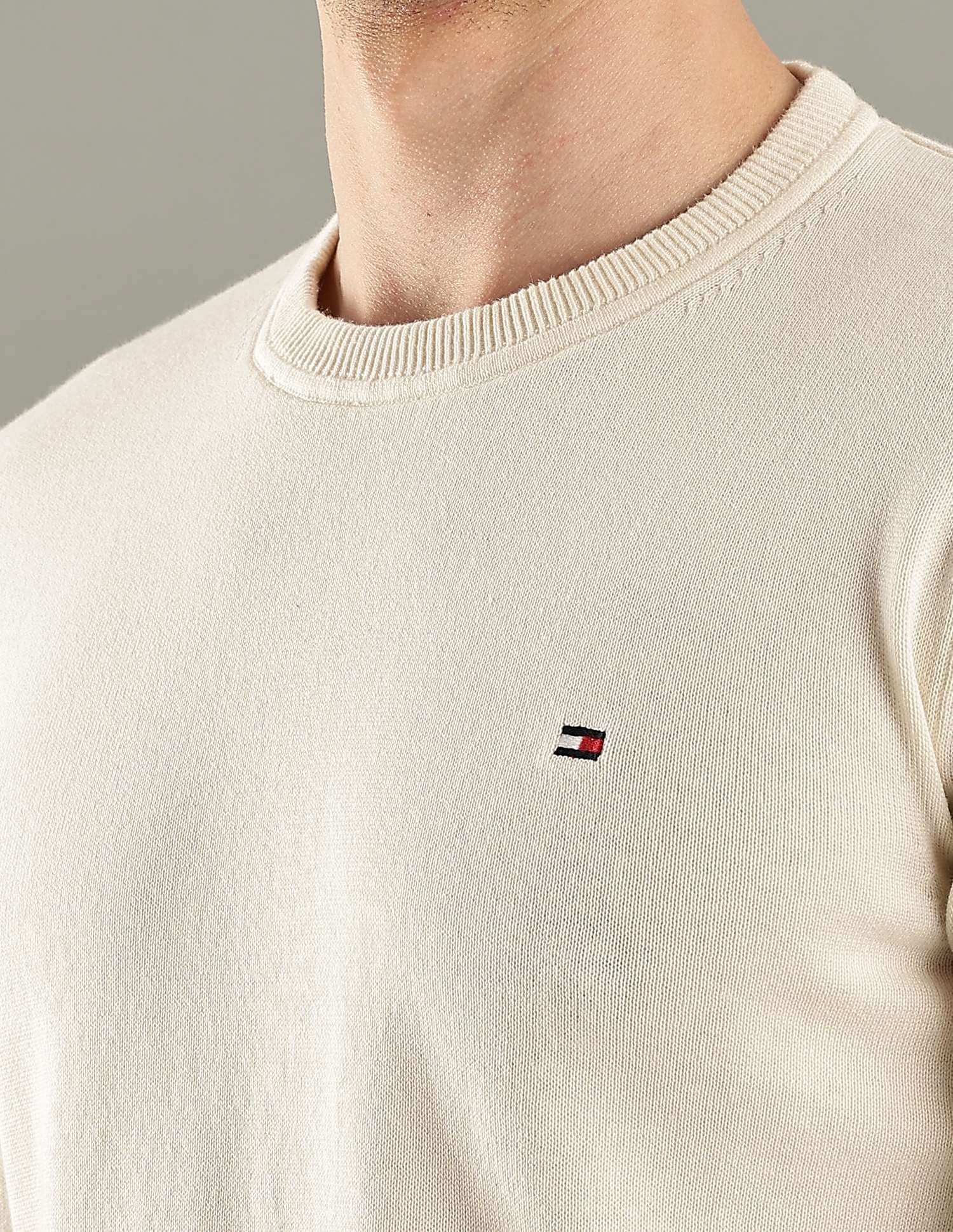 Tommy Hilfiger Solid Regular-Fit Cotton Sweater