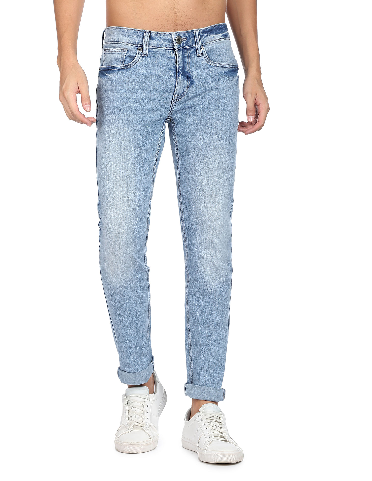 Flying Machine Stone Wash Jackson Skinny Fit Jeans