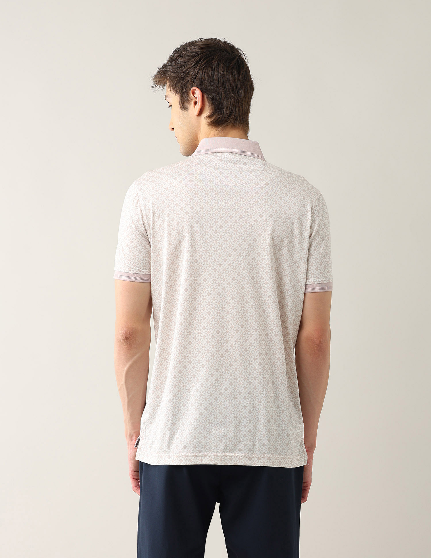 Arrow Geometric Printed Regular Fit Polo Shirt