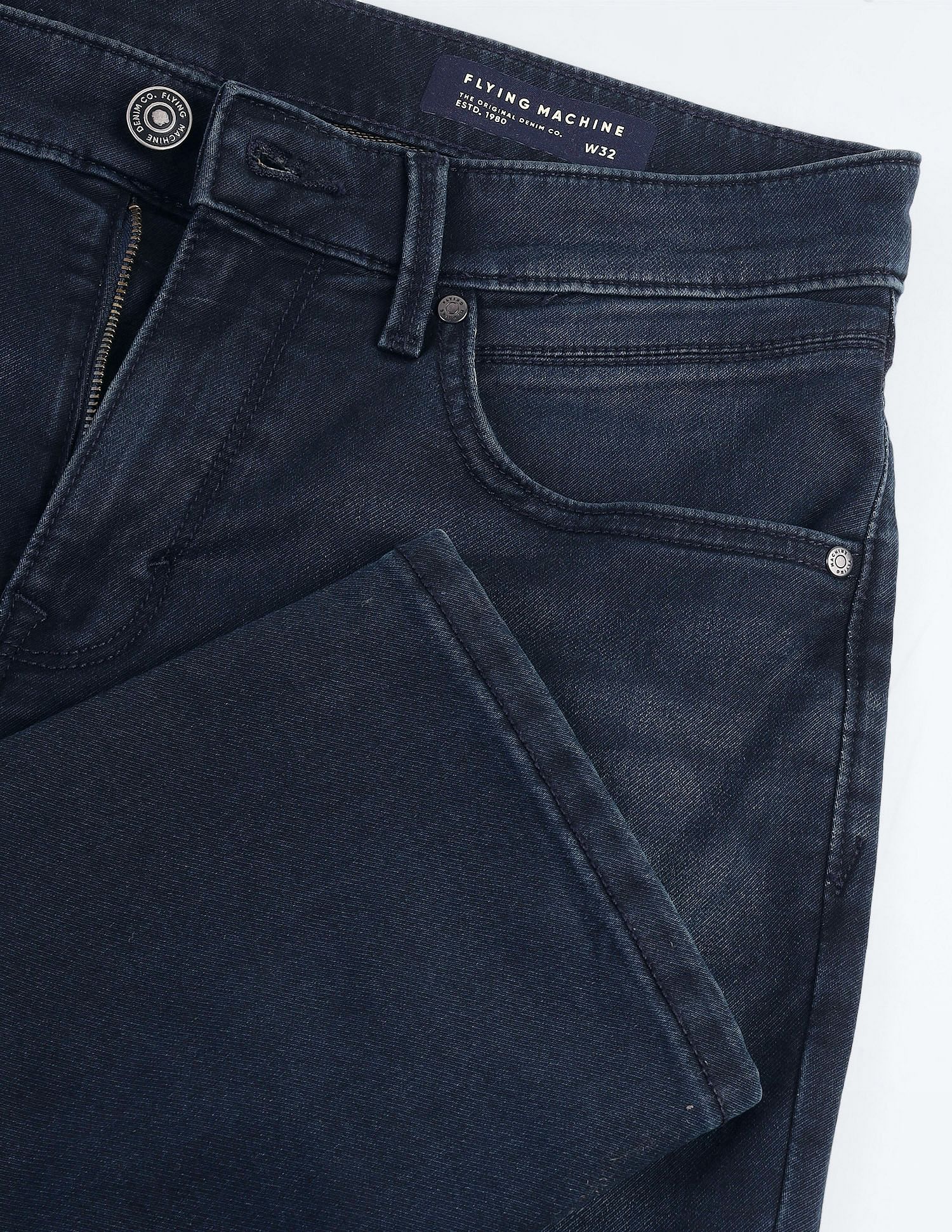 Flying Machine Mid Rise Freddie Slim Straight Fit Jeans