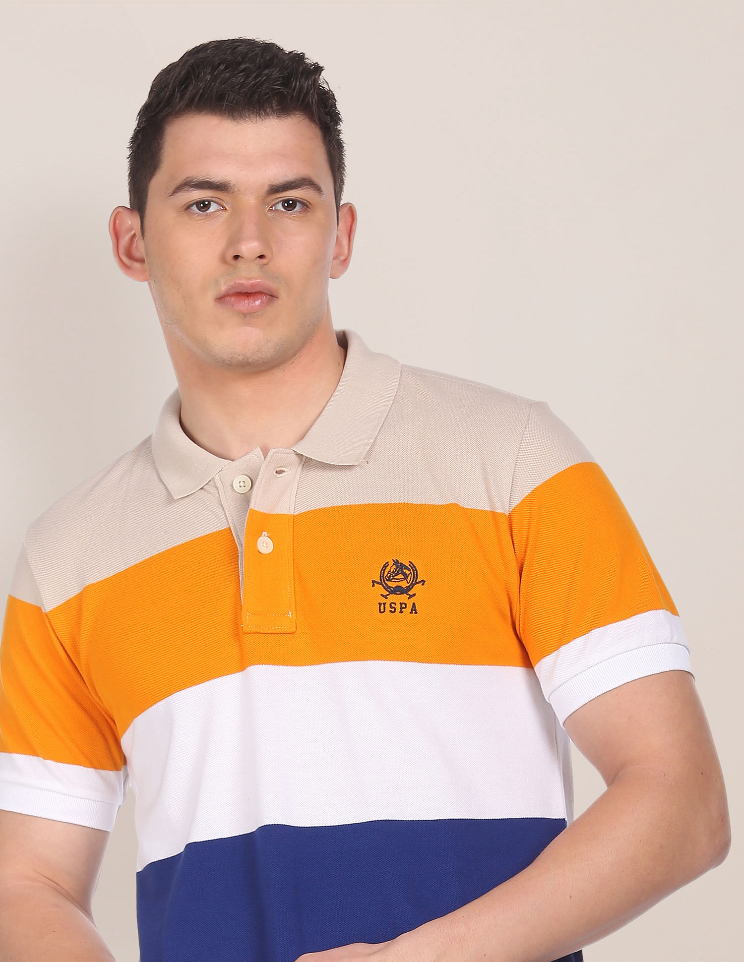 U.S. Polo Assn. Striped Cotton Polo Shirt