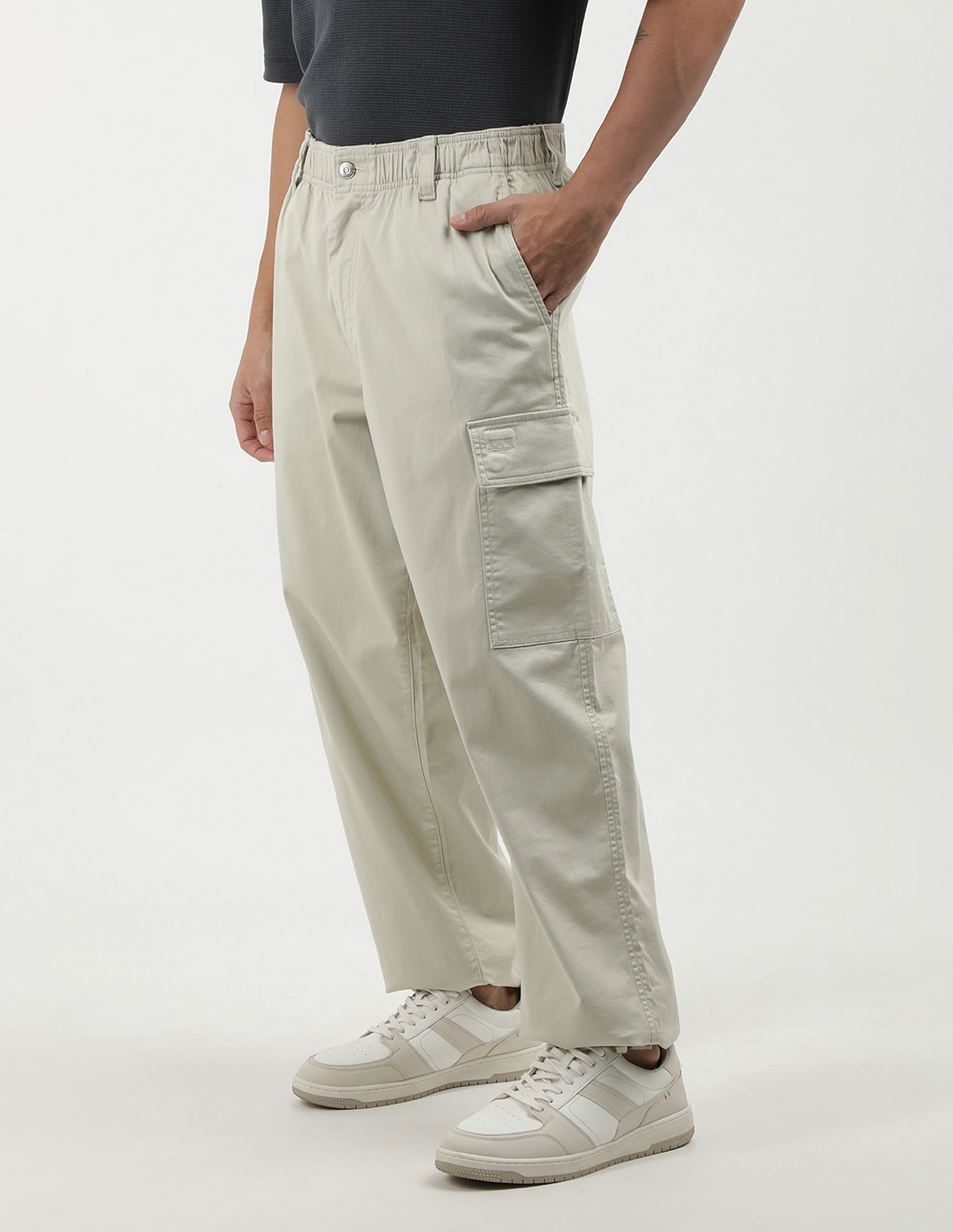Calvin Klein Jeans Straight Fit Solid Cargo
