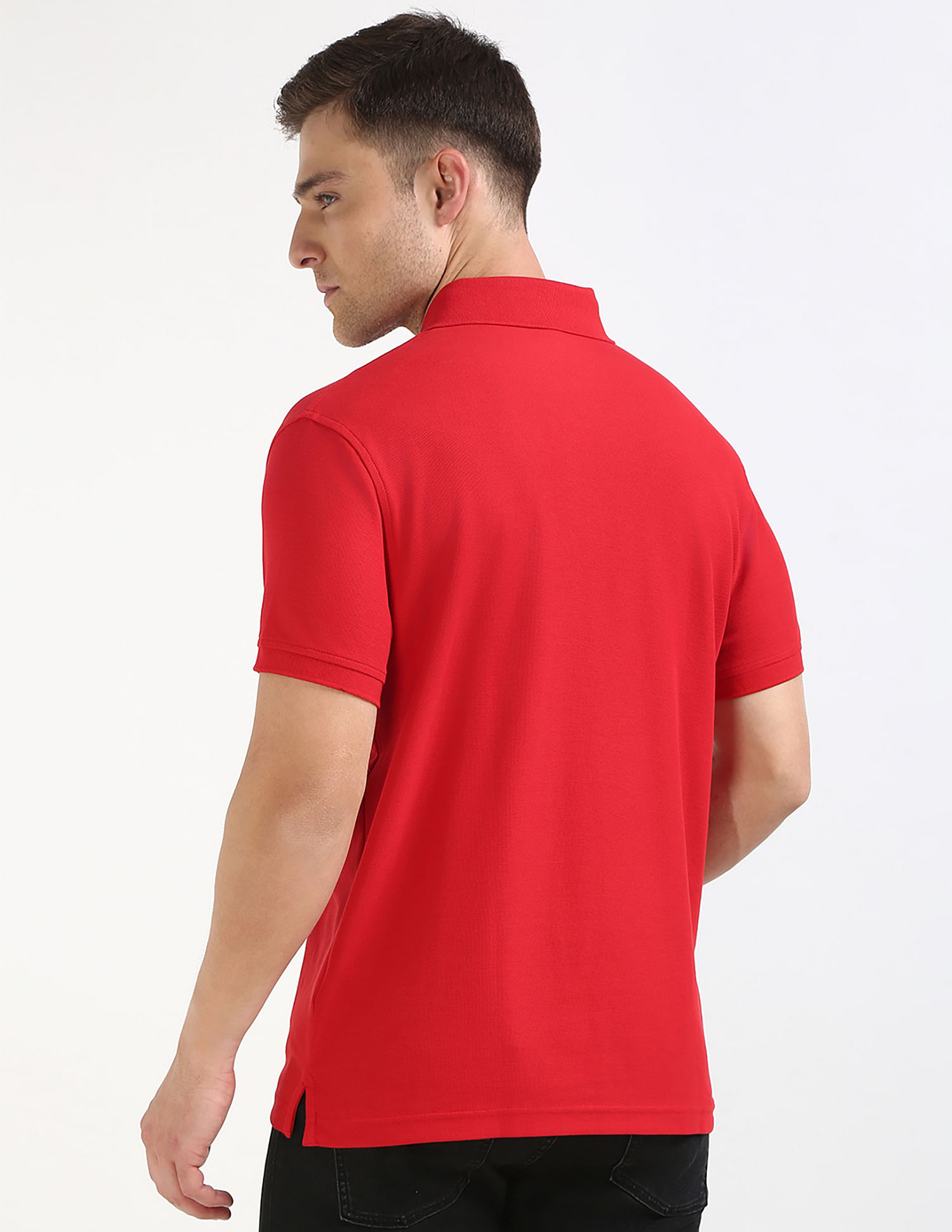 Tommy Hilfiger Solid Regular-Fit Cotton Polo Shirt