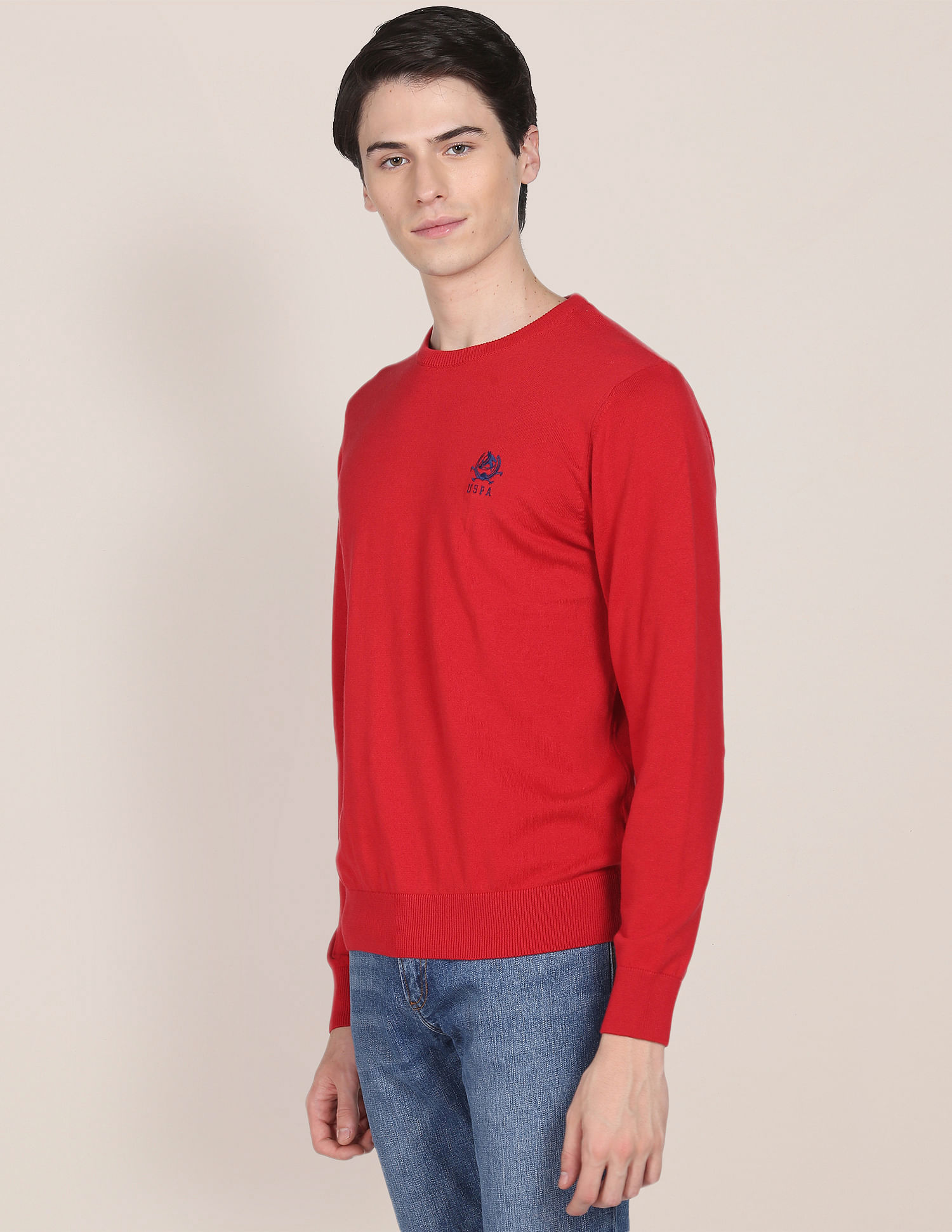 U.S. Polo Assn. Crew Neck Solid Sweater