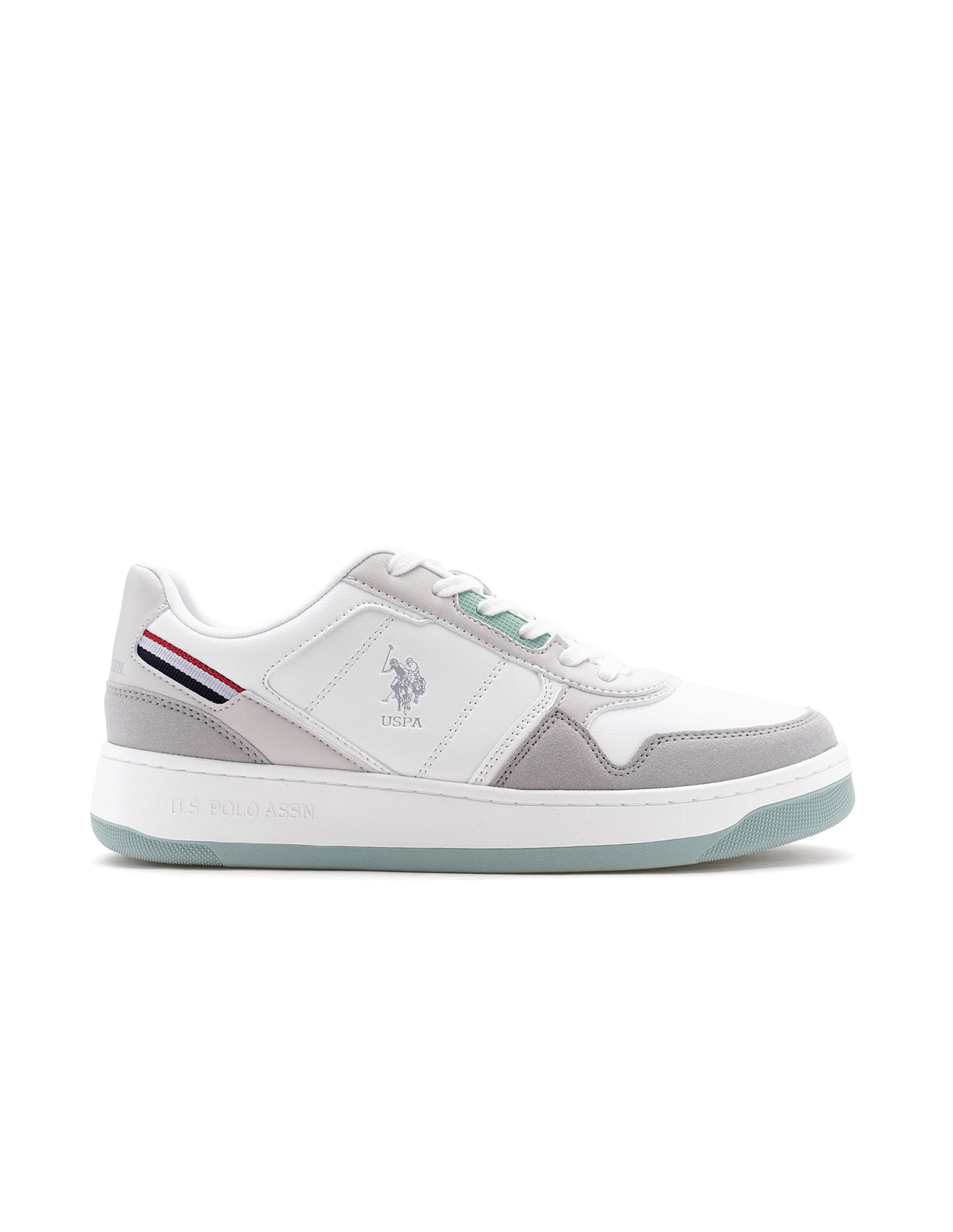 U.S. Polo Assn. Men Joas Grey Retro Court Sneakers