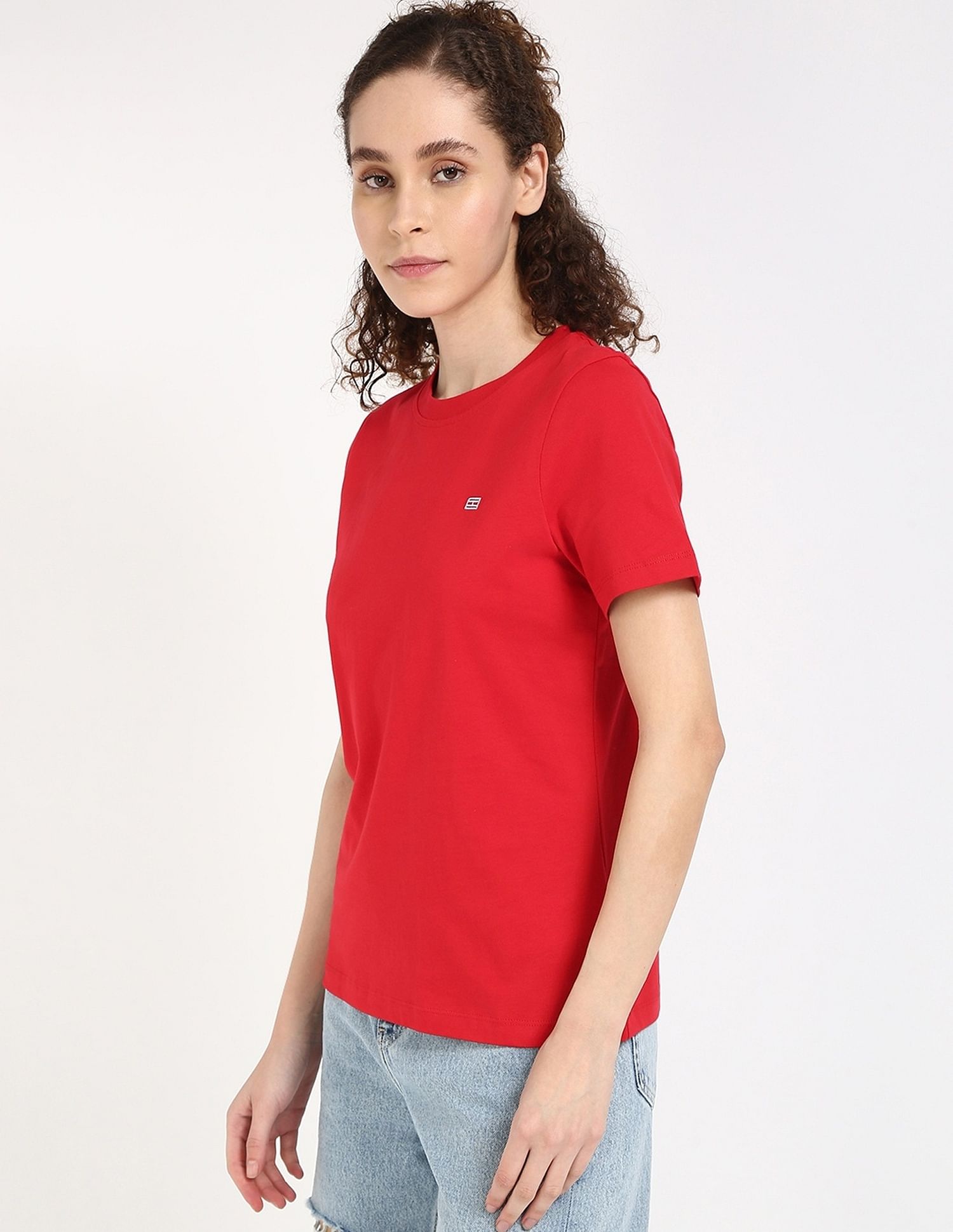 Tommy Hilfiger Solid Regular-Fit Cotton T-Shirt