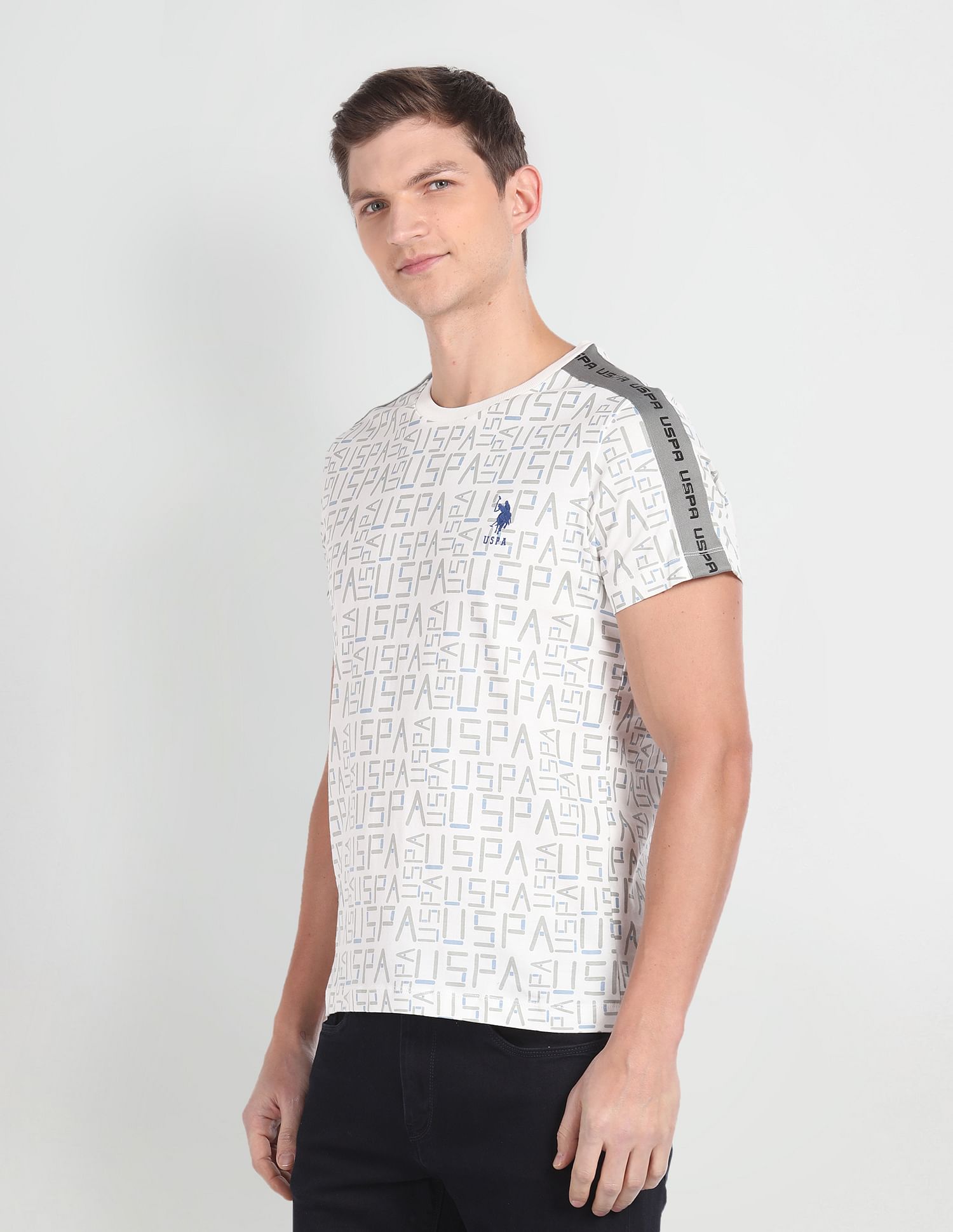 U.S. Polo Assn. Denim Co. Crew Neck Brand Print T-Shirt