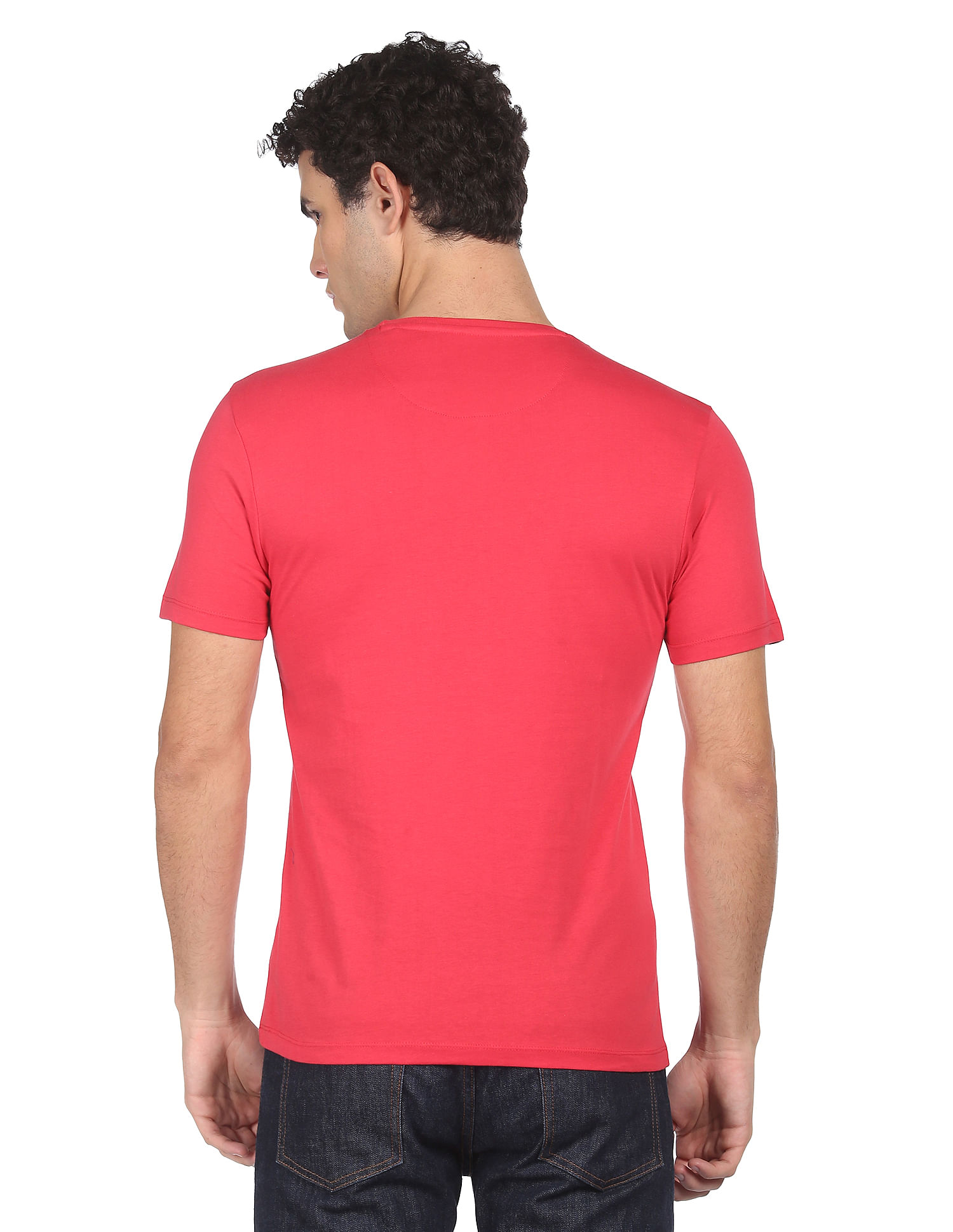 Flying Machine Cotton Graphic Print T-Shirt